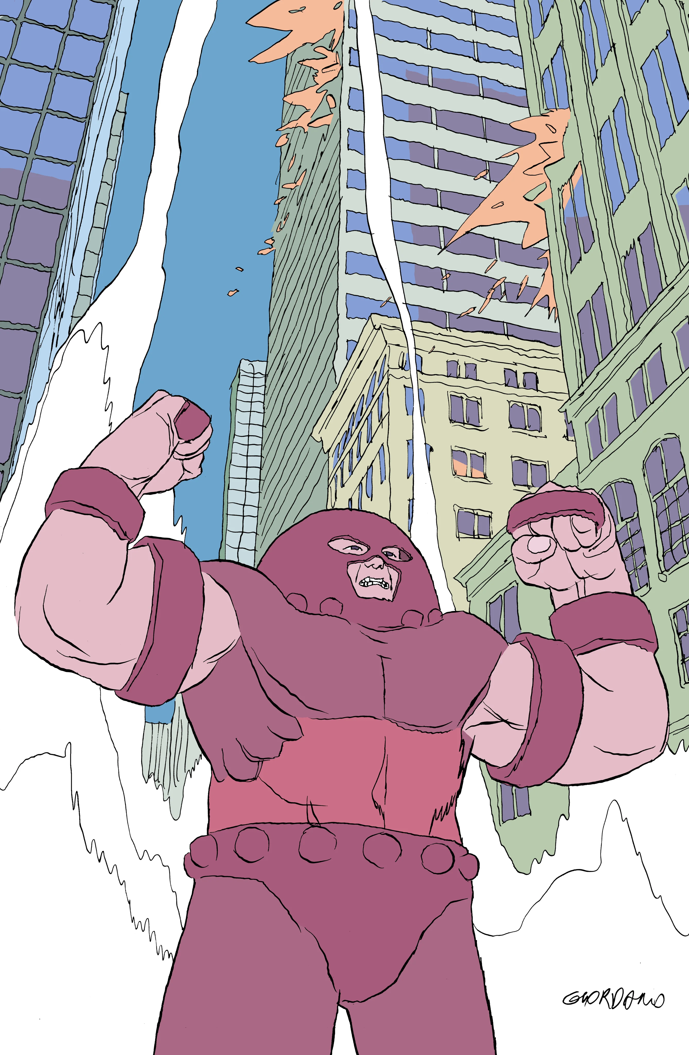 Alessandro Giordano Original Art Juggernaut Illustration - Image 2
