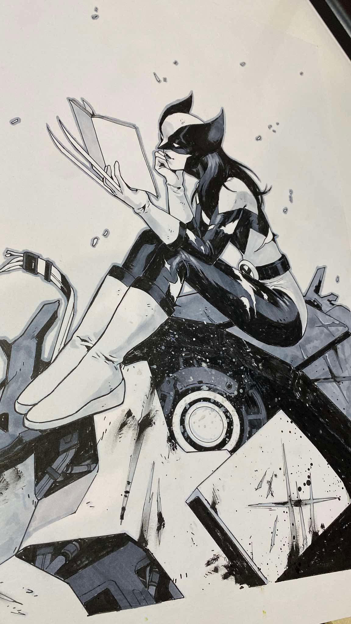 Anand Ramcheron Original Art Laura Kinney: Wolverine #6 Cover - Image 3