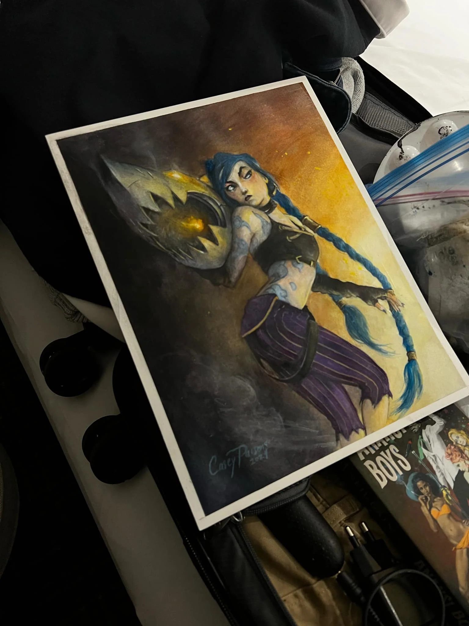 Casey Parsons Original Art Jinx Arcane Illustration - Image 2