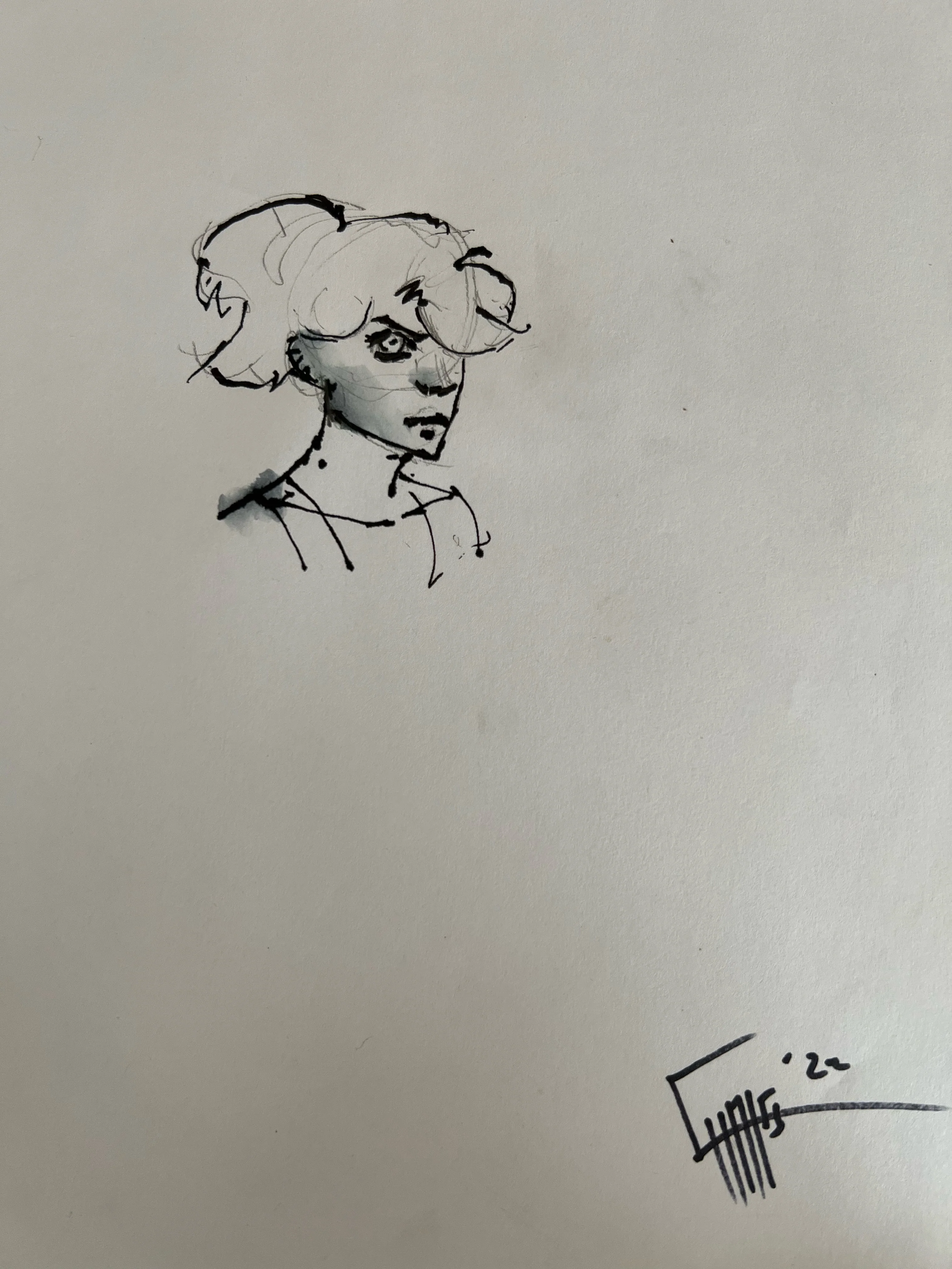 Chris Shehan Original Art House of Slaughter Erica Slaughter Study