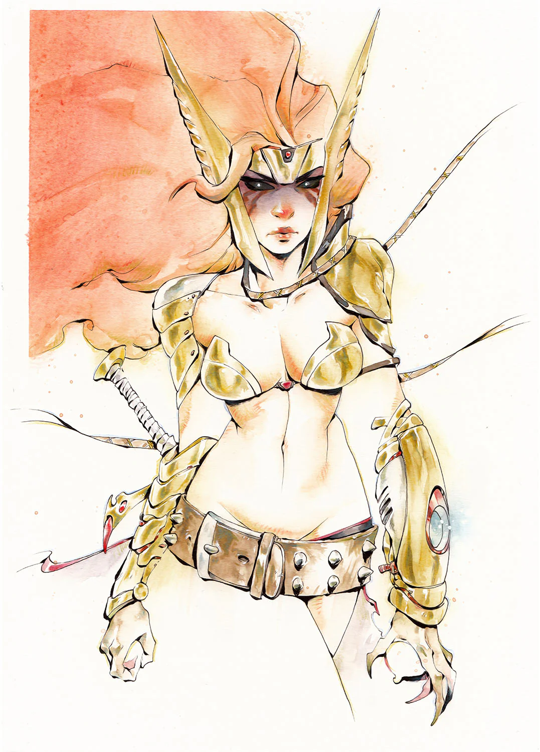 Chuma Hill Original Art A4 Angela Illustration