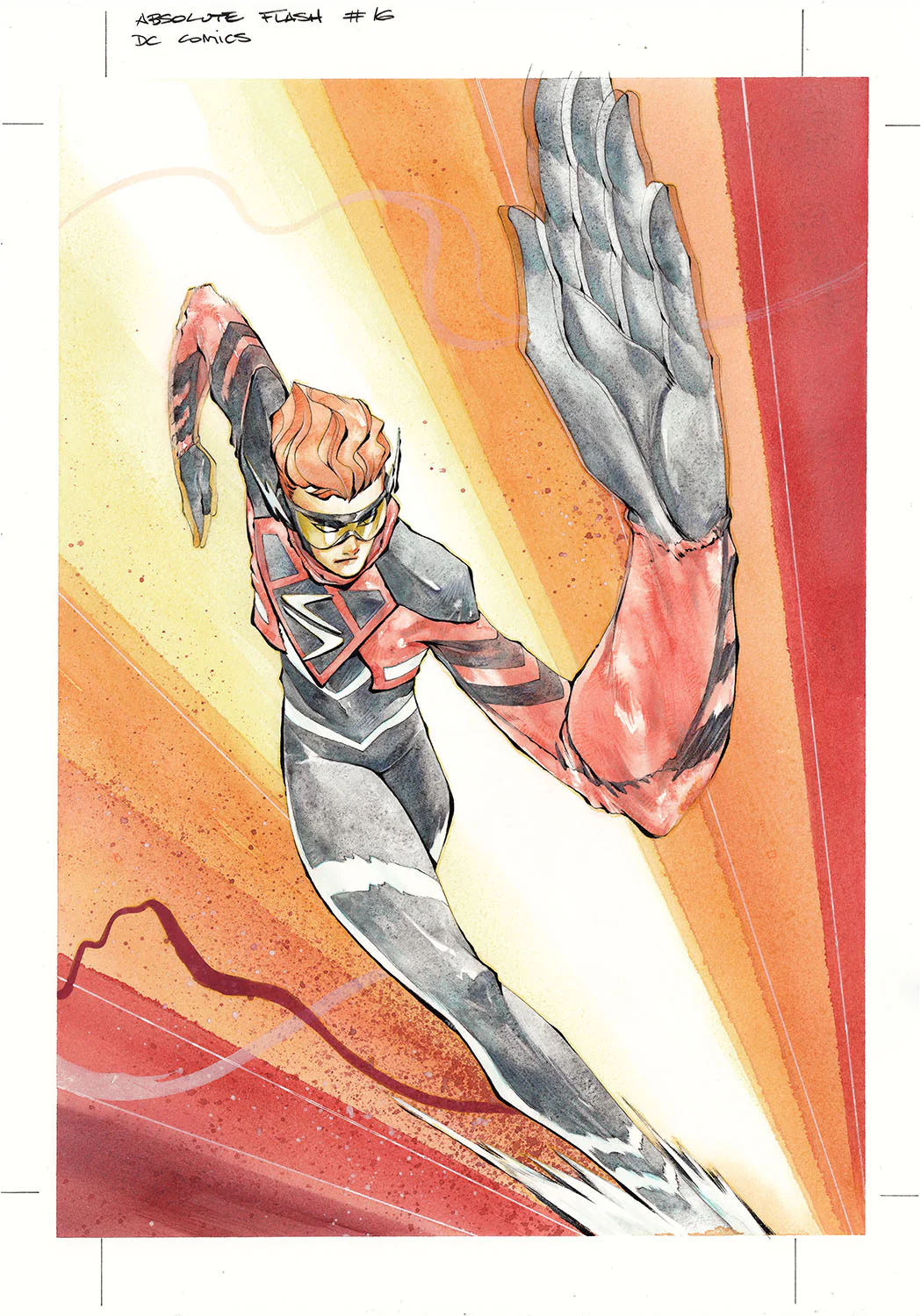Chuma Hill Original Art Absolute Flash #16 Cover