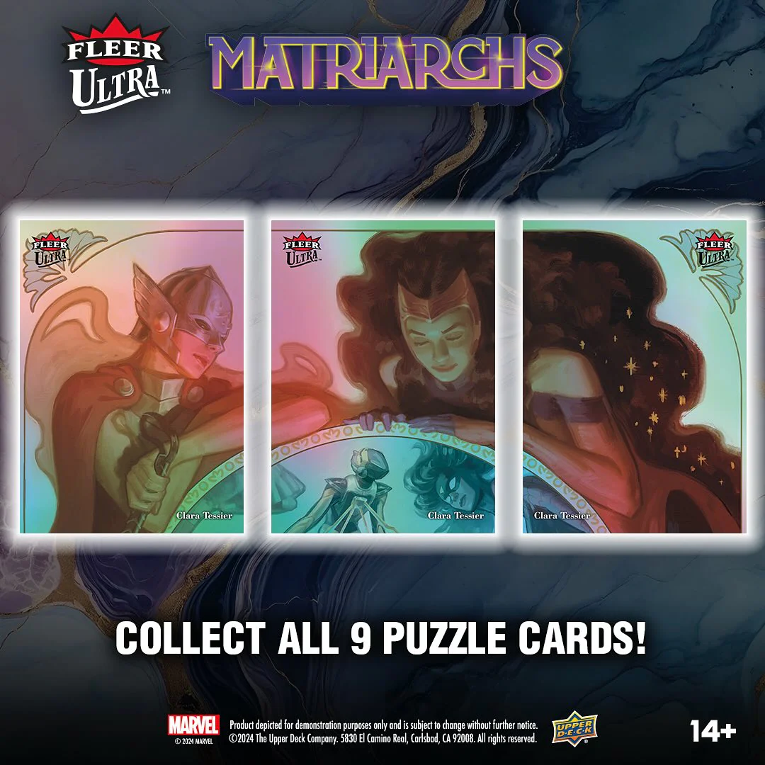 Clara Tessier Original Art Marvel Females Marvel Fleer Ultra Matriarchs Upper Deck Art (see info) - Image 3
