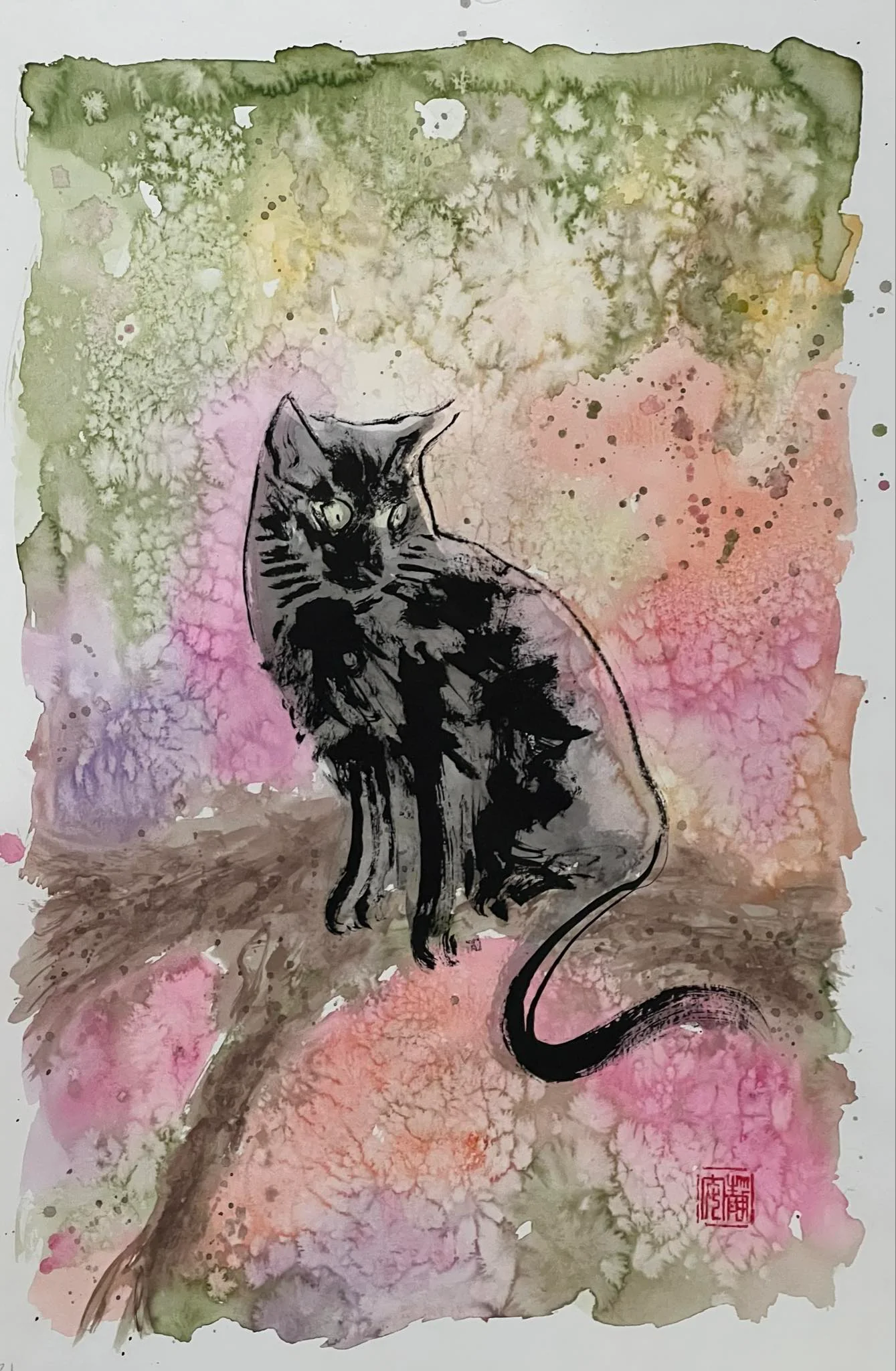 David Mack Original Art Cat Book Published Page Piece 14