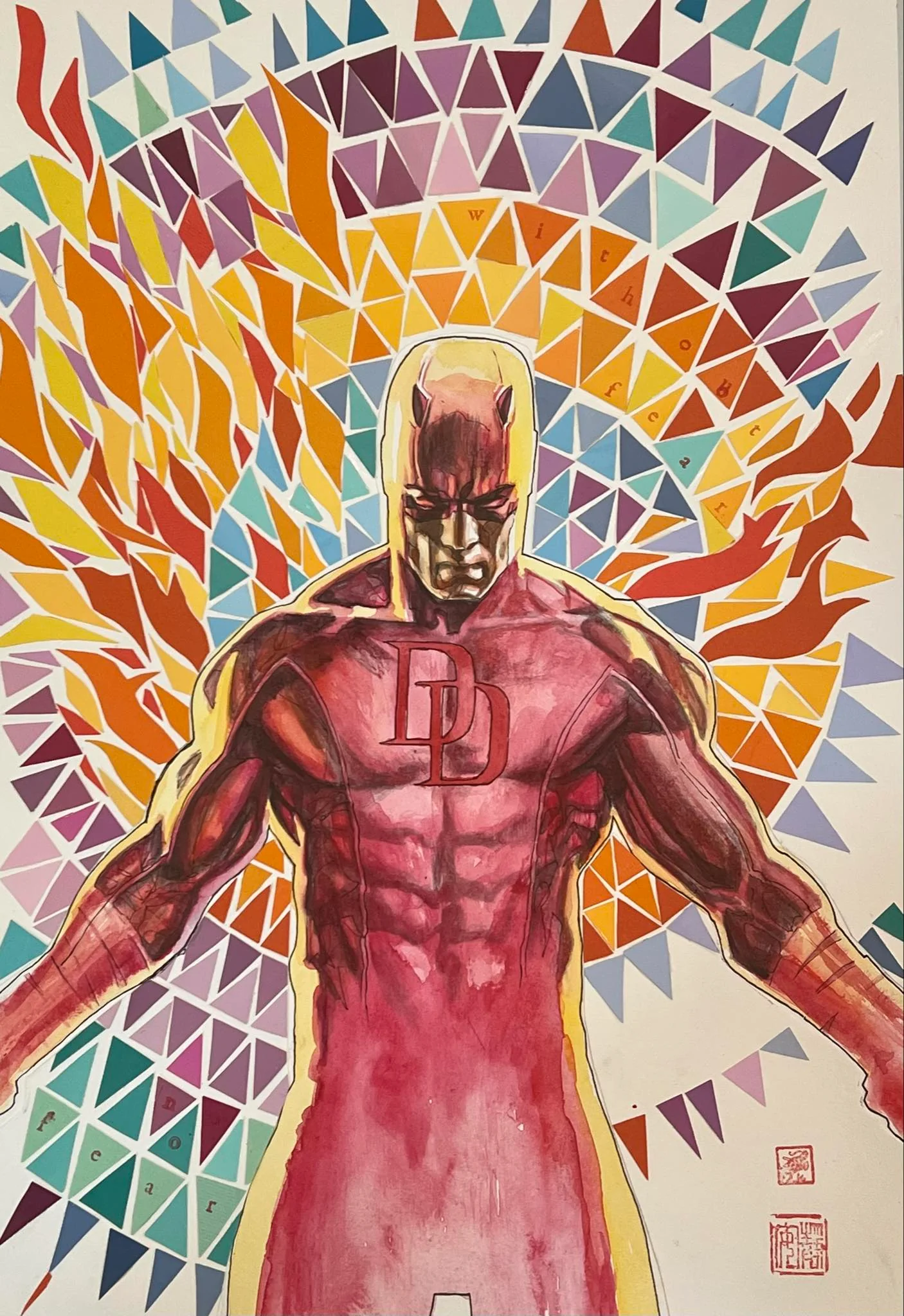 David Mack Original Art Daredevil #1 Cover - Image 2