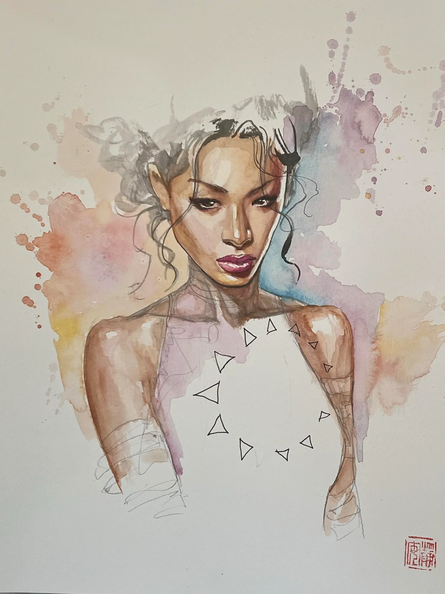 David Mack Original Art Daredevil #1 Cover - Image 4