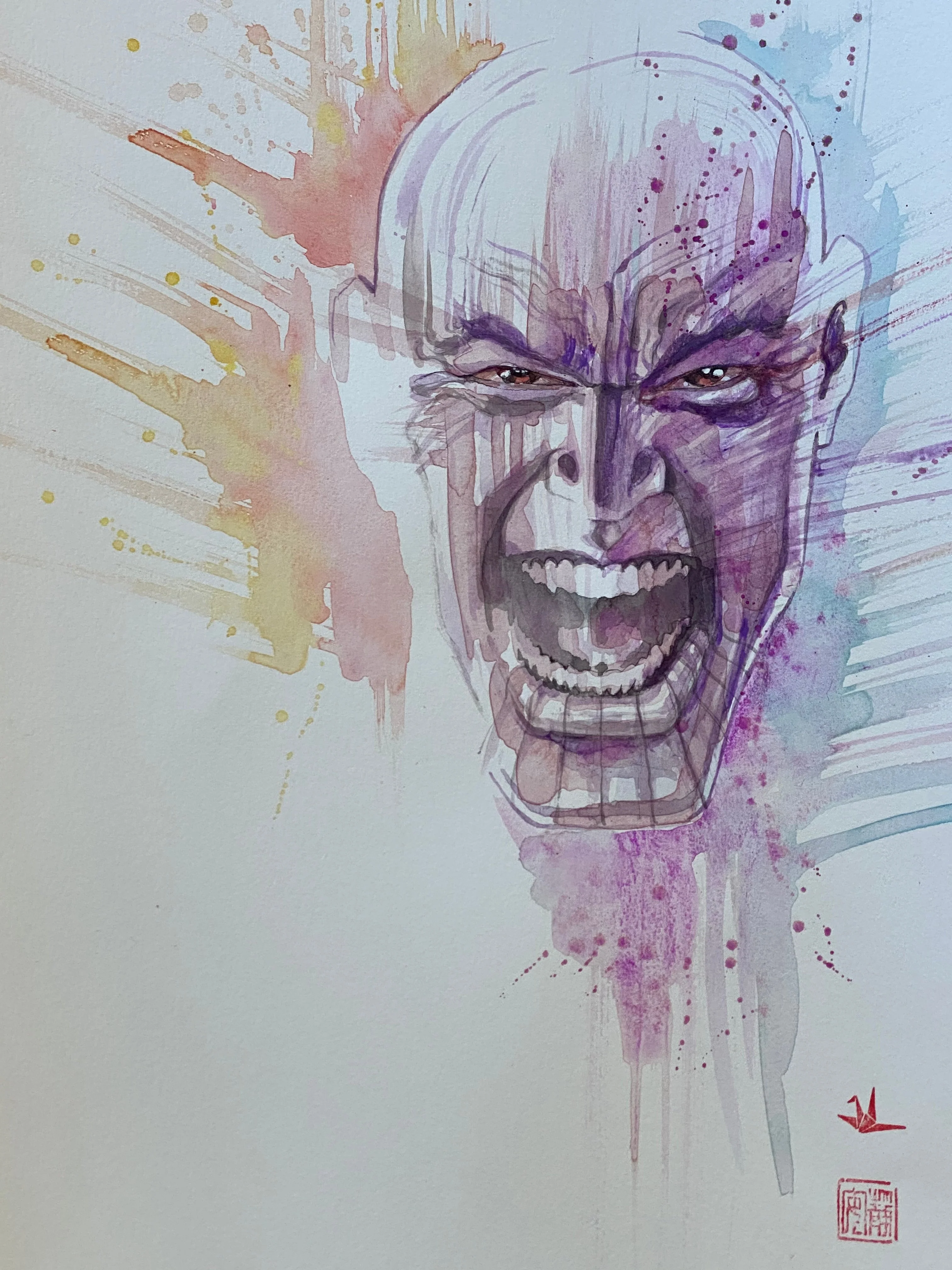 David Mack Original Art Eternals #11 Cover (Includes 3 Pieces- see images) - Image 4
