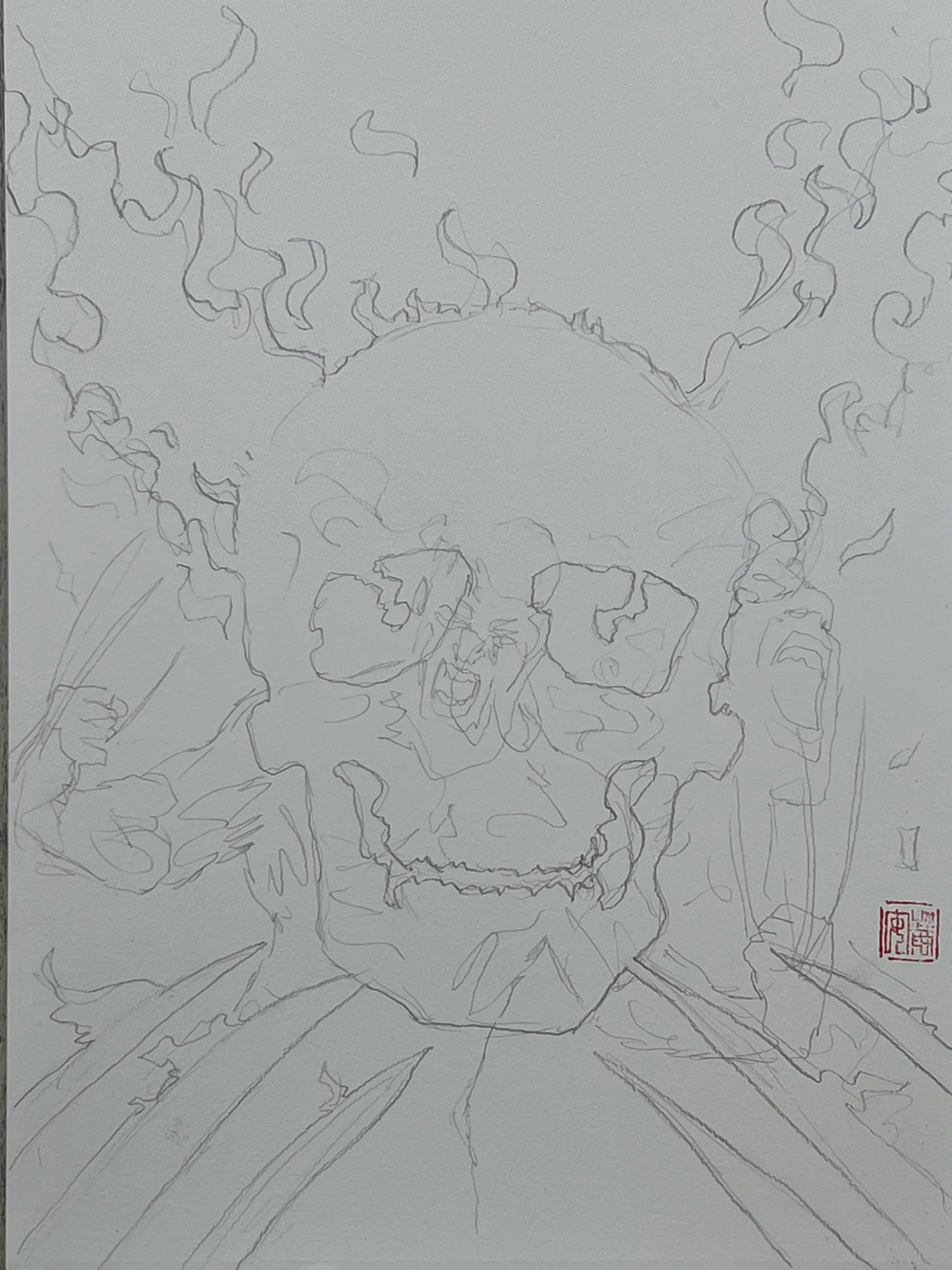 David Mack Original Art Hellverine #3 Cover (includes 7 pieces of original art) - Image 8