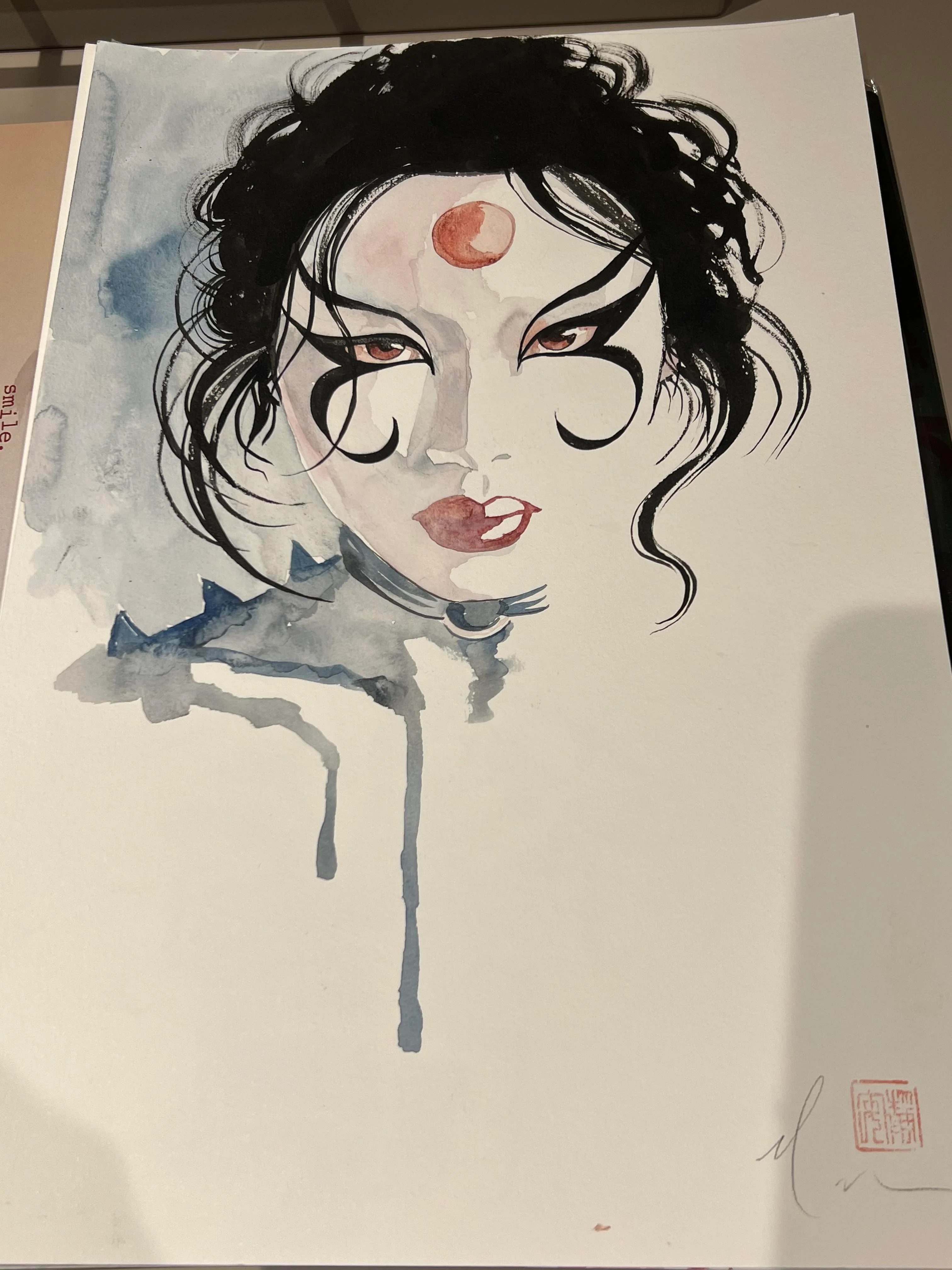 David Mack Original Art Kabuki Study