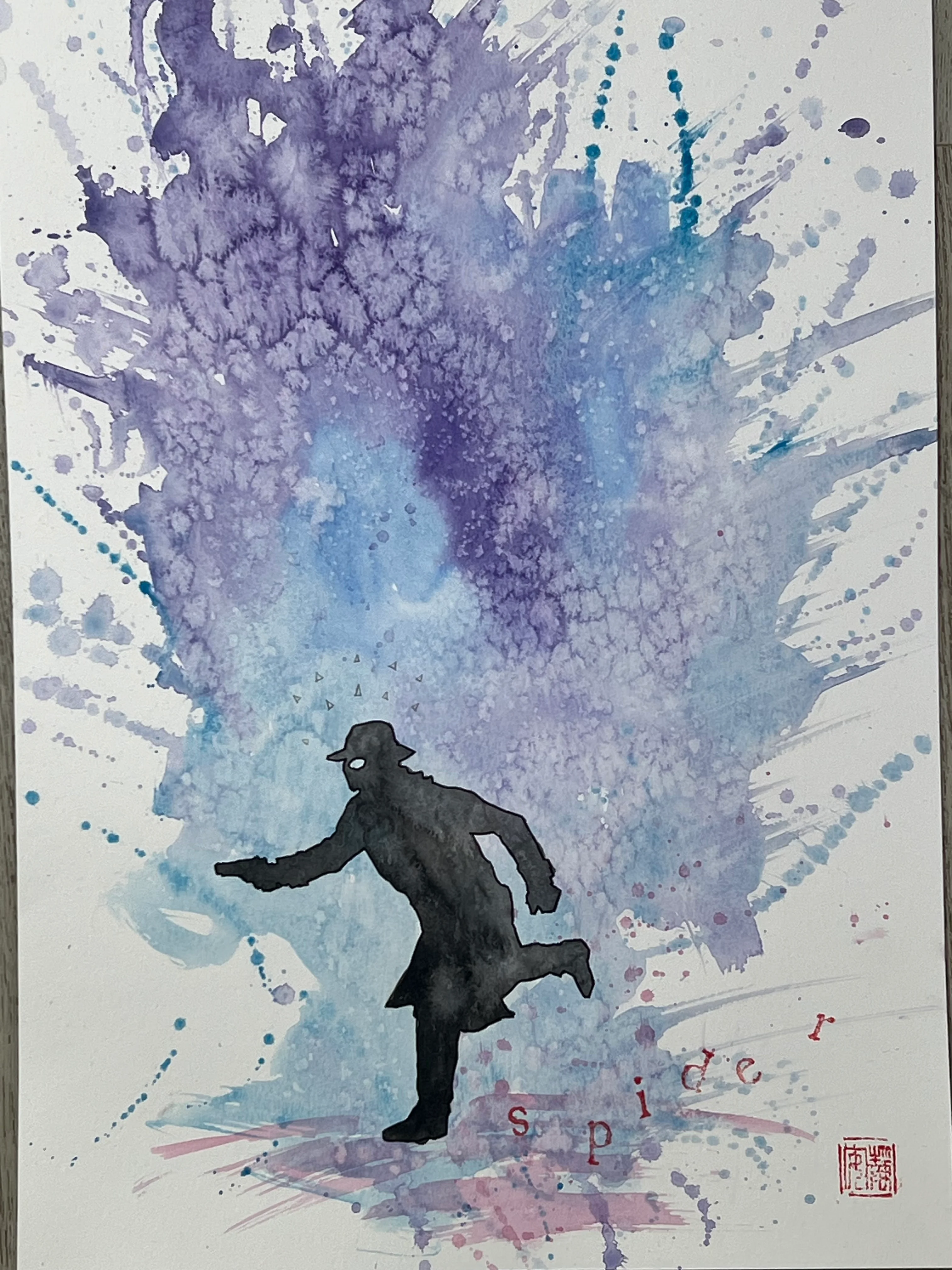 David Mack Original Art Spider-Man Noir #1 Cover (includes 3 pieces of original art - see more photos) - Image 3