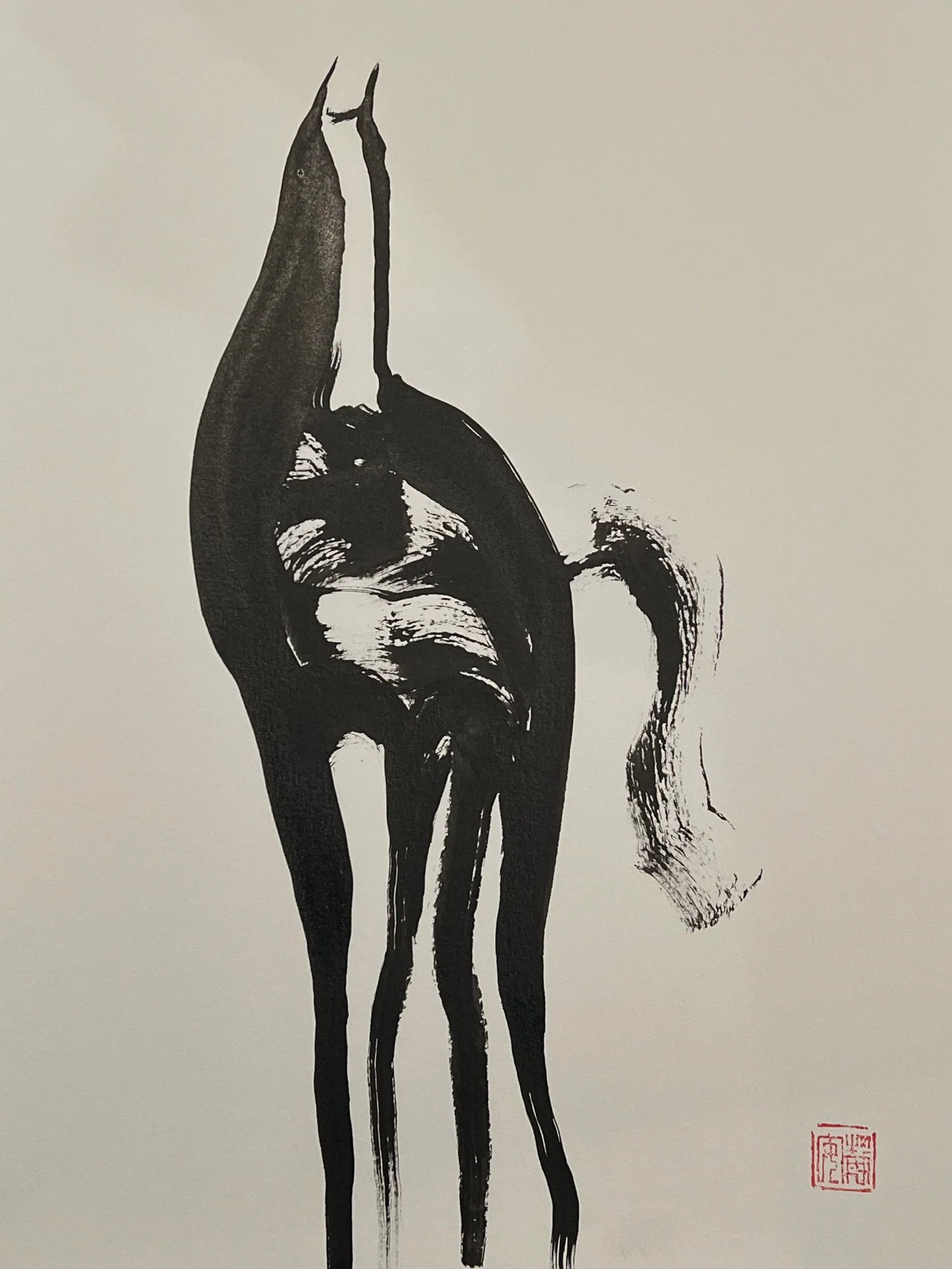 David Mack Original Art The Year of the Horse Brush & Ink Illustration 5