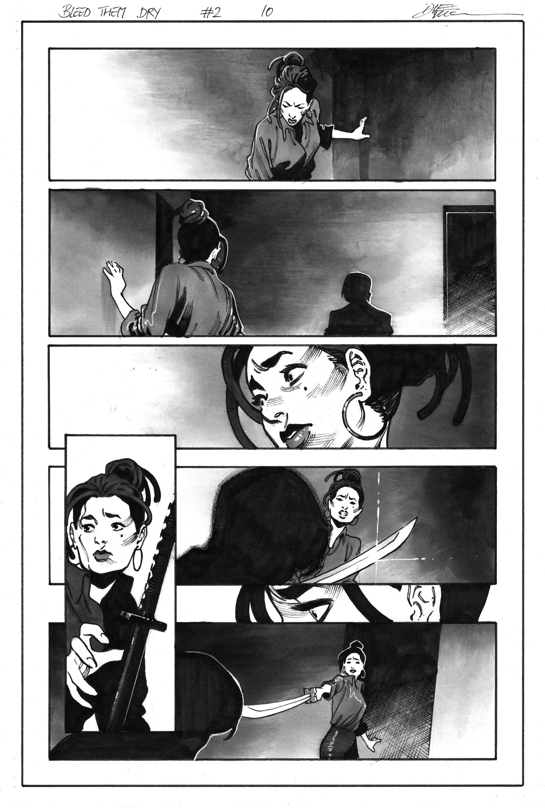 Dike Ruan Original Art Bleed Them Dry #2 Page 10