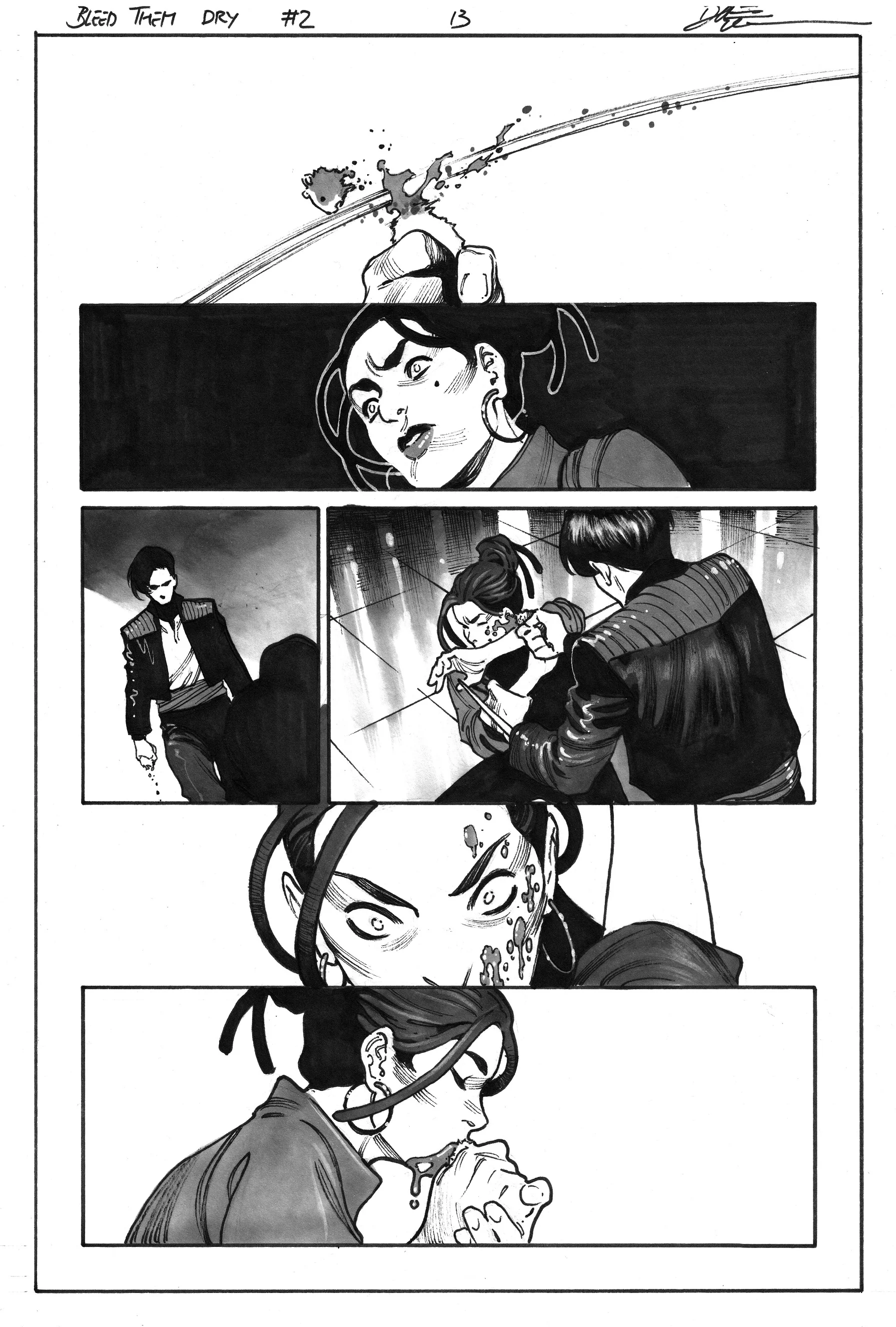 Dike Ruan Original Art Bleed Them Dry #2 Page 13
