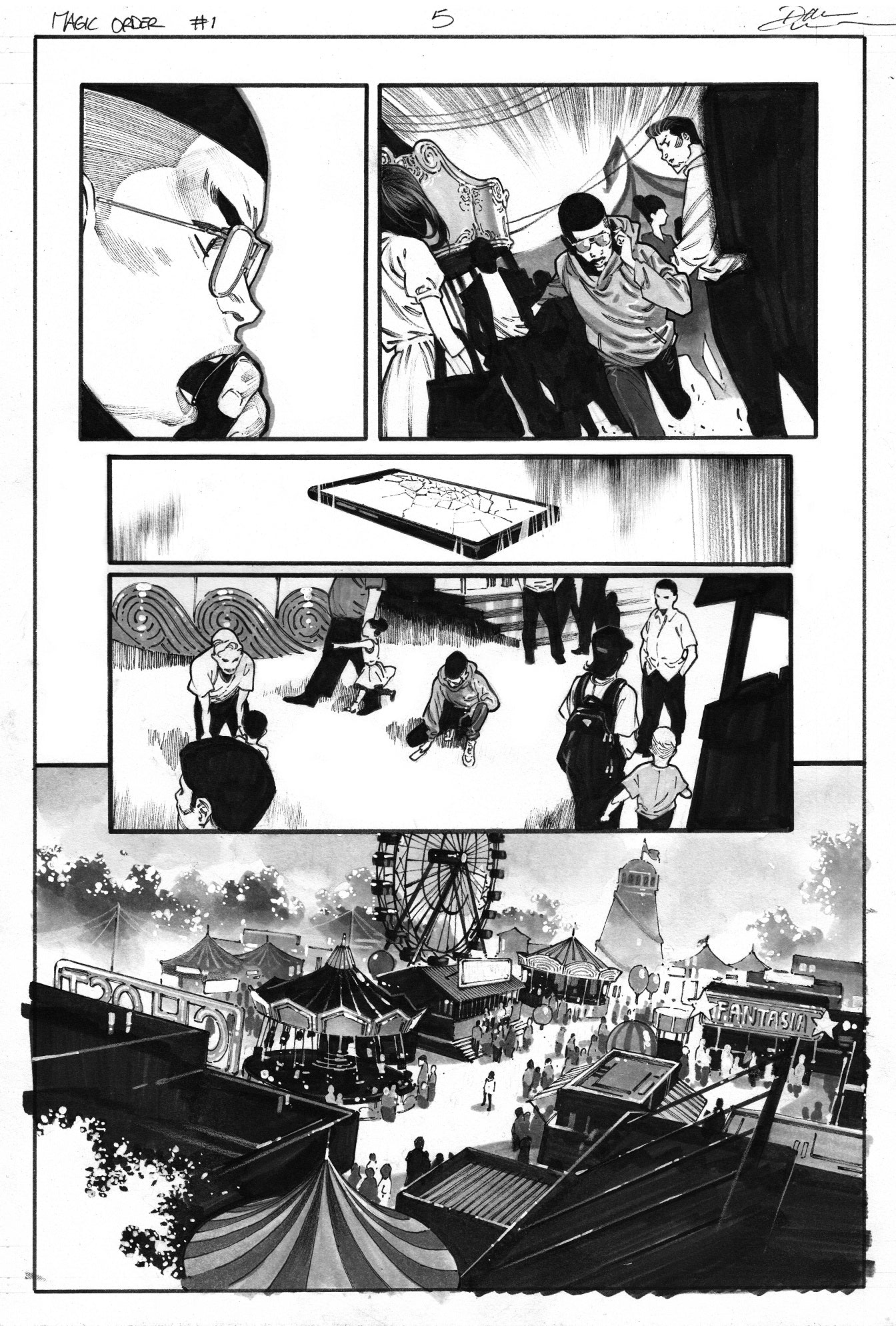Dike Ruan Original Art Magic Order #1 Page 5