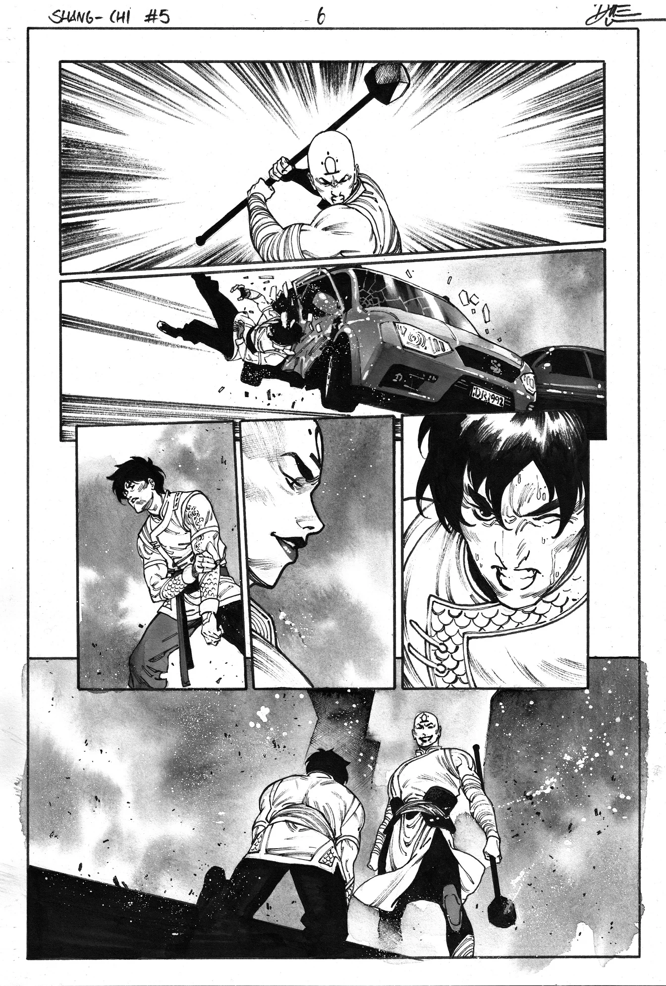 Dike Ruan Original Art Shang-Chi #5 Page 6