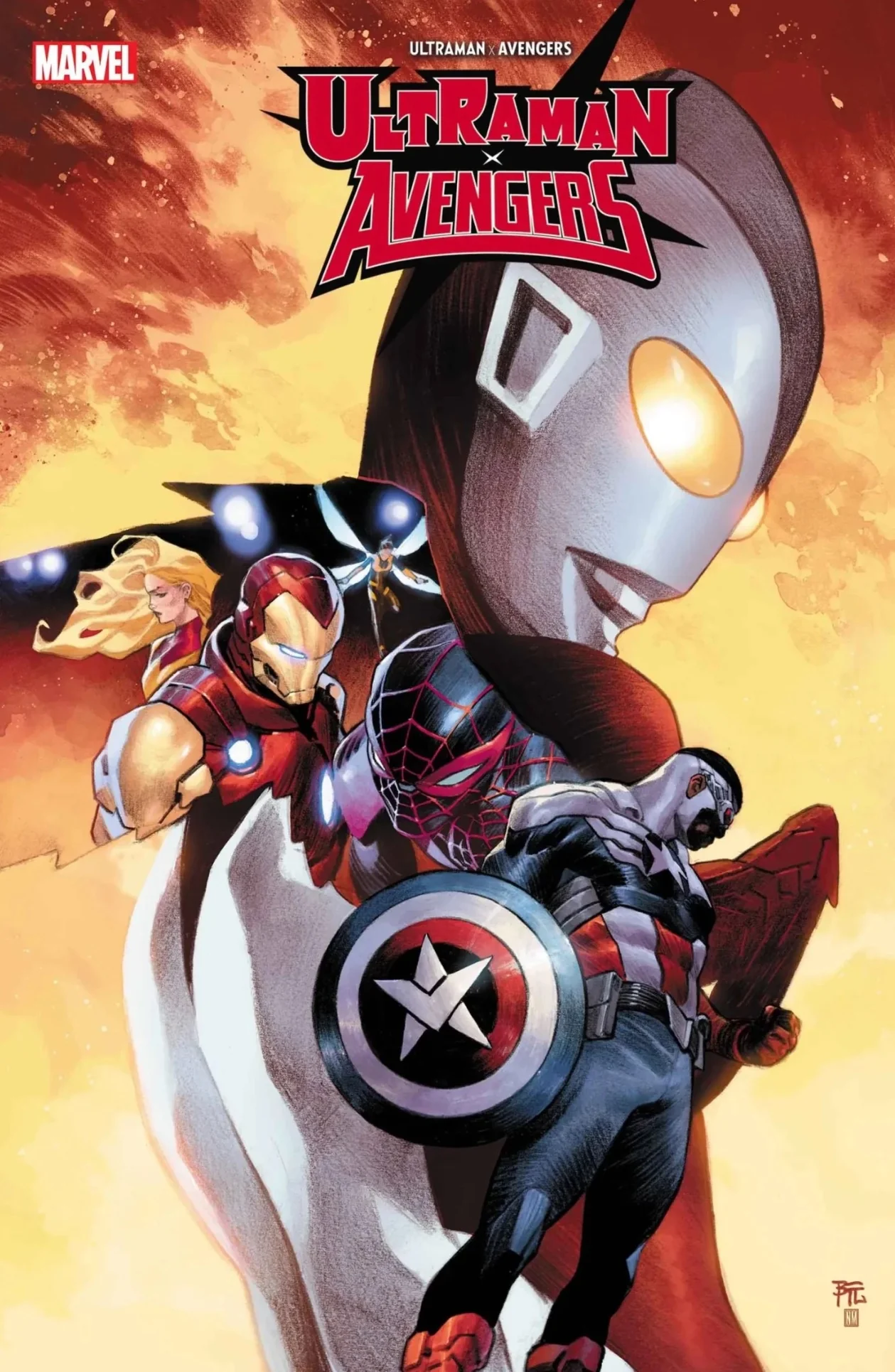 Dike Ruan Original Art Ultraman X Avengers #2 Cover - Image 2