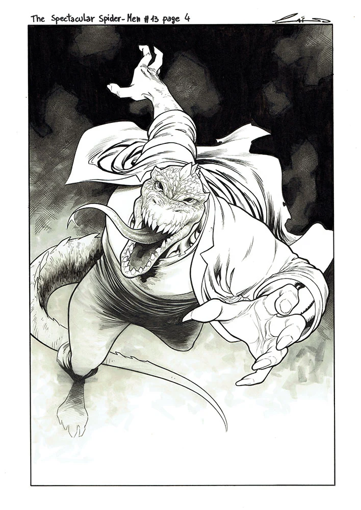 Emilio Laiso Original Art Spectacular Spider-Men #13 Page 4