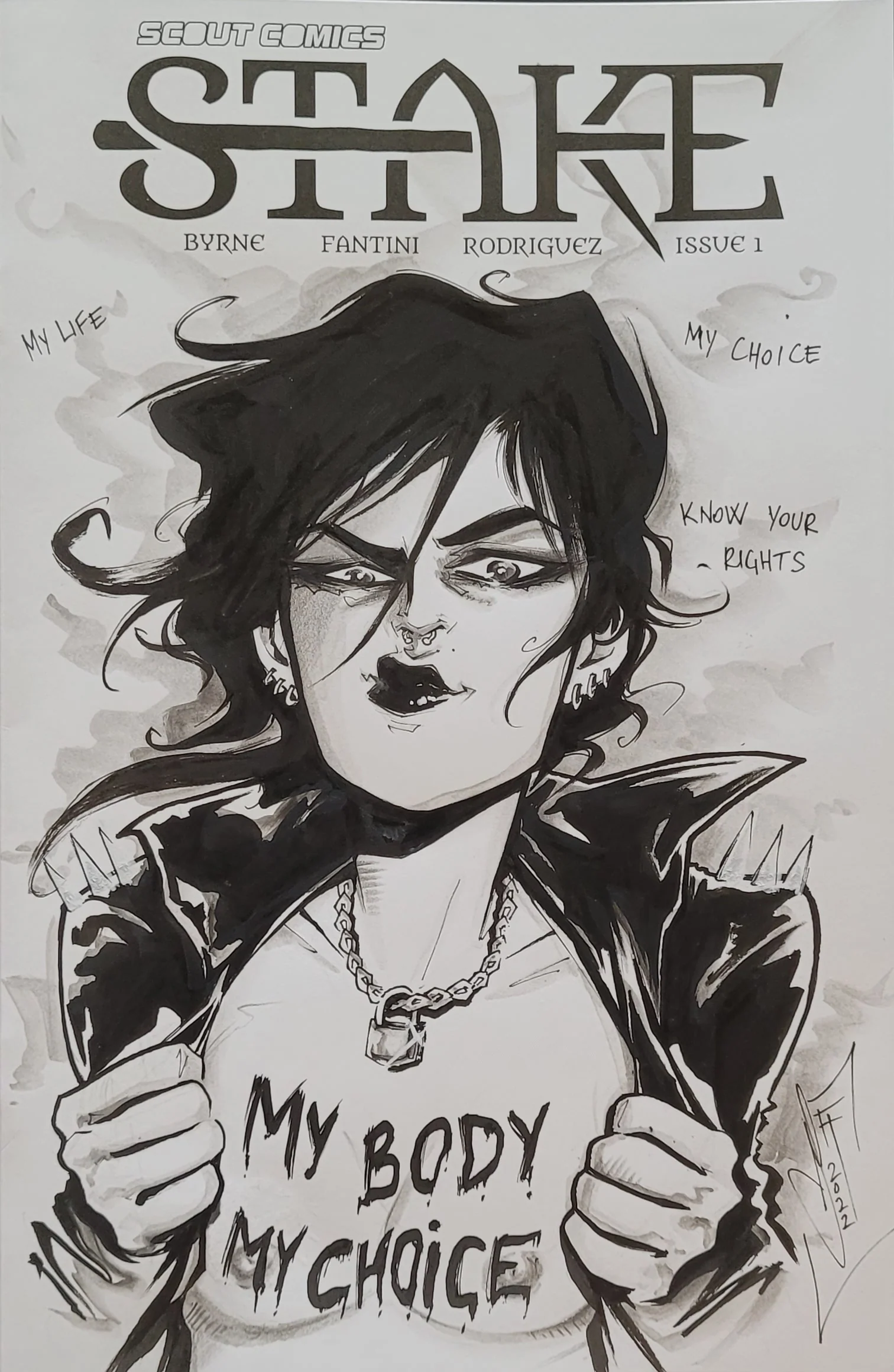 Francesca Fantini Original Art Angel from Stake Blank Cover