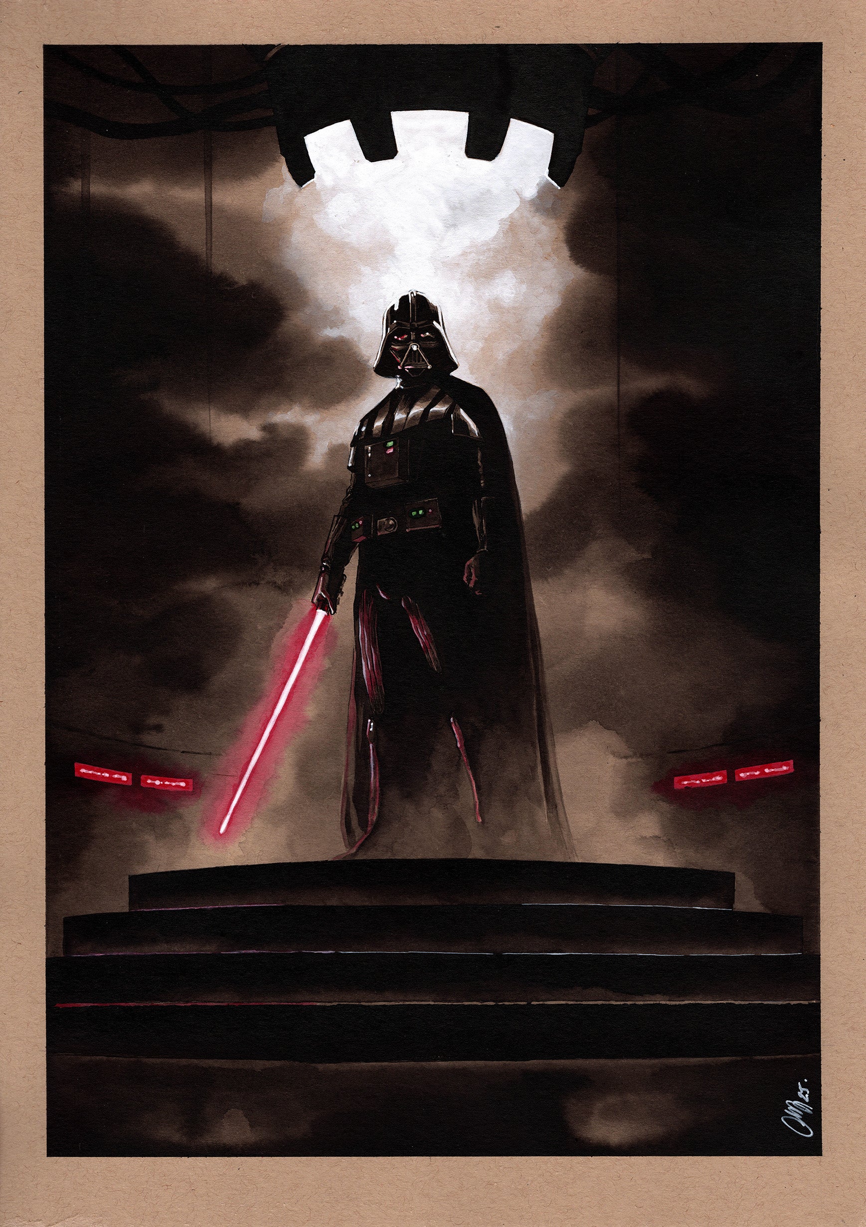 Guillaume Martinez Original Art Star Wars: Darth Vader Illustration - Image 2