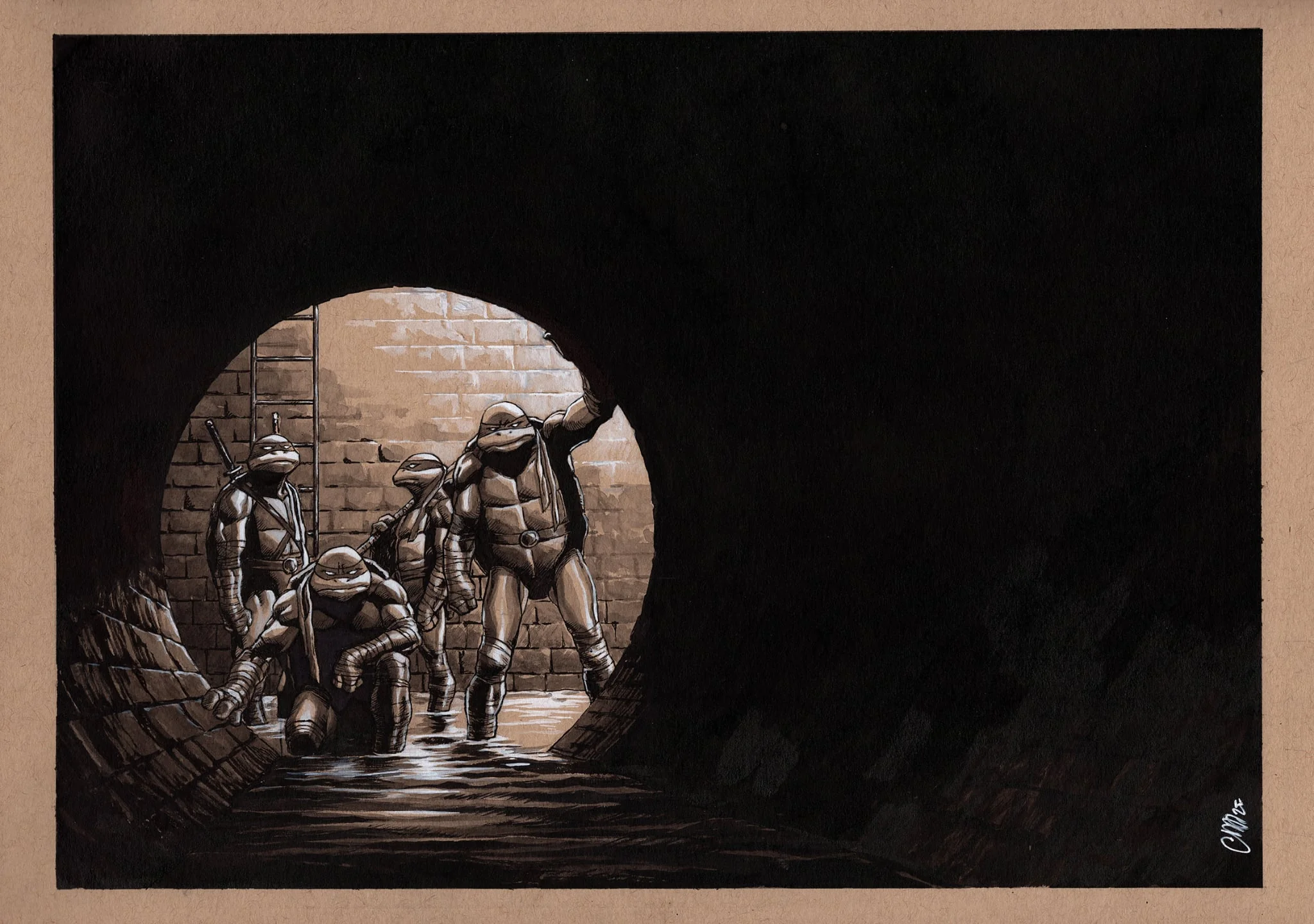 Guillaume Martinez Original Art TMNT (Teenage Mutant Ninja Turtles) Illustration
