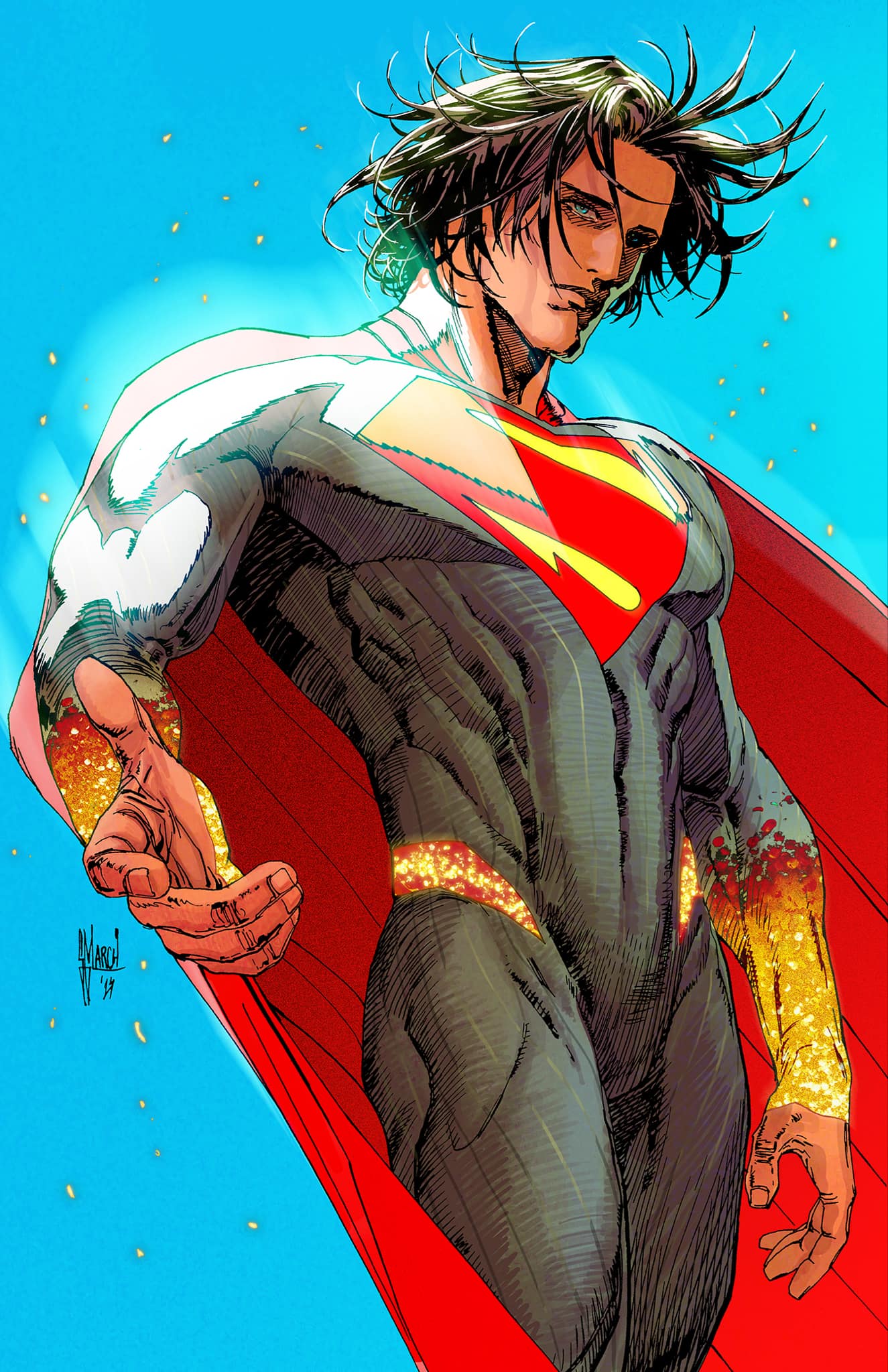 Guillem March Original Art Absolute Superman #1 2nd Print Cover - Image 2