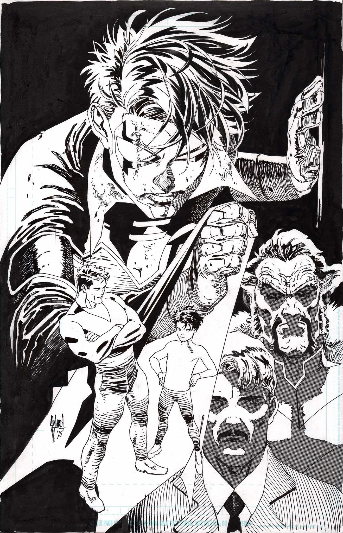 Guillem March Original Art Batman and Robin #22 Cover