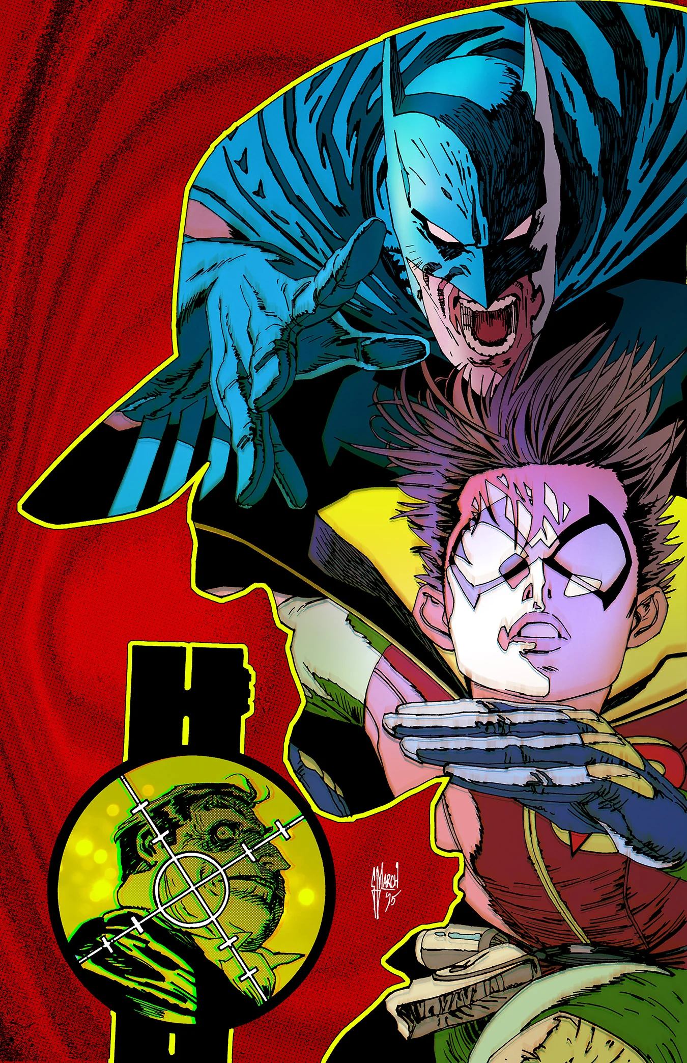 Guillem March Original Art Batman and Robin #27 Cover - Image 2