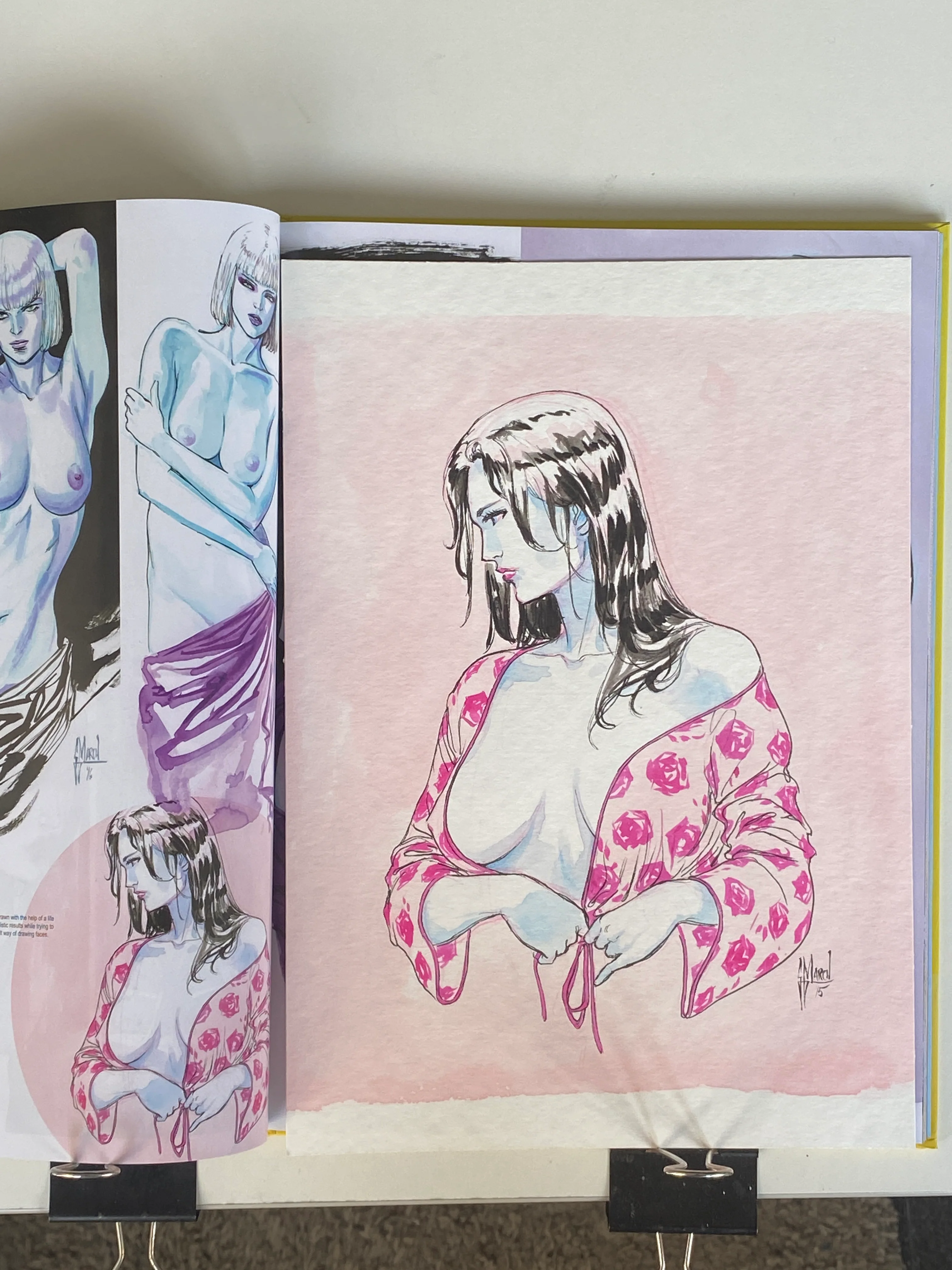 Guillem March Original Art Cover Girls 2 Published Art (Cover Girls 2 Book Included) 3