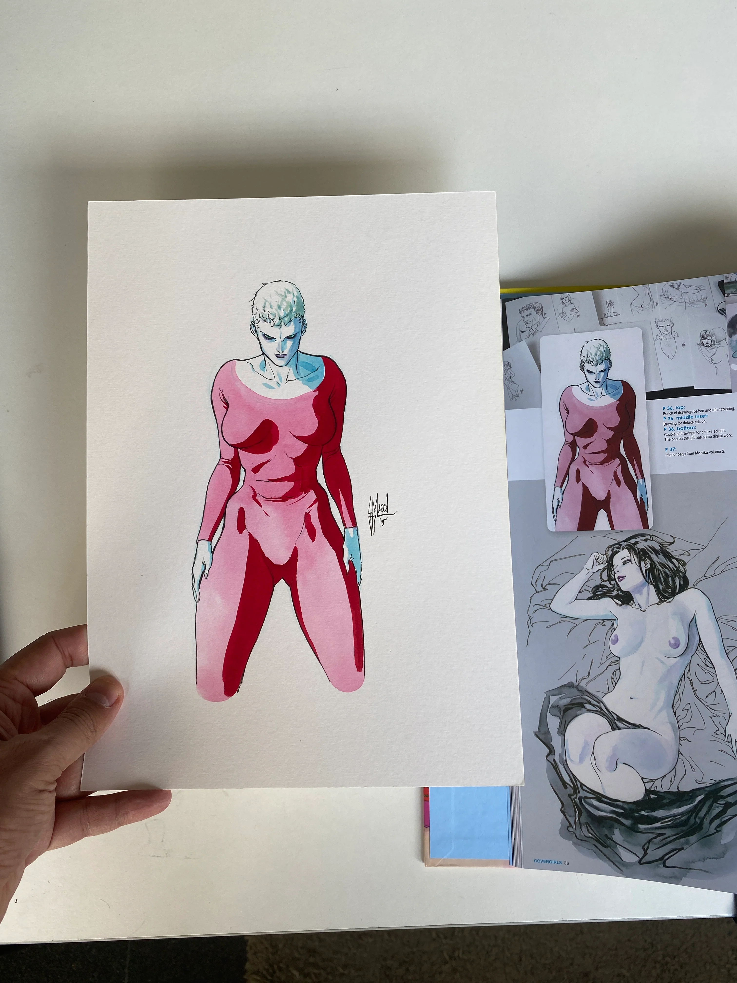 Guillem March Original Art Cover Girls 2 Published Art (Cover Girls 2 Book Included) 5