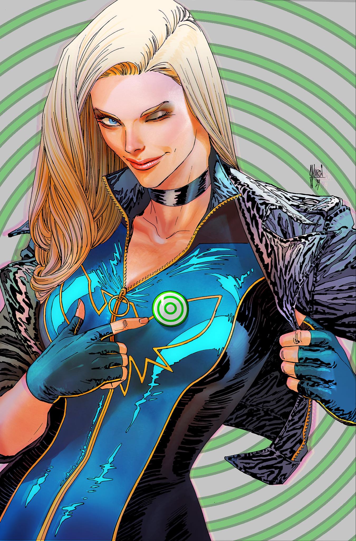 Guillem March Original Art Green Arrow #18 Black Canary Cover 1 - Image 2