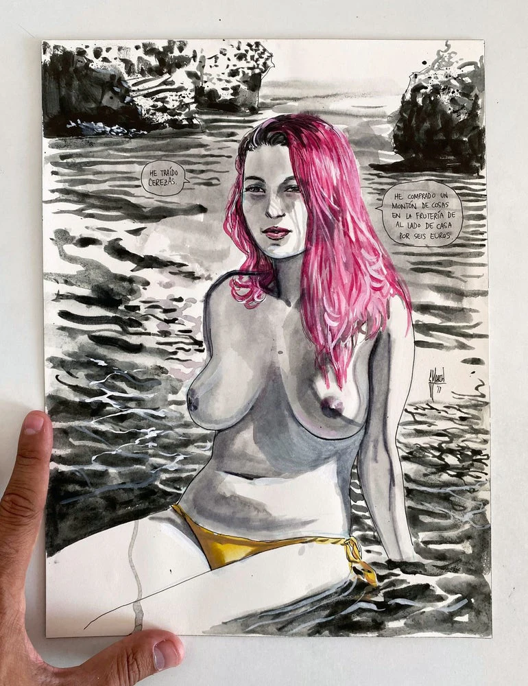 Guillem March Original Art Summer Muse Beti 2 - Image 2