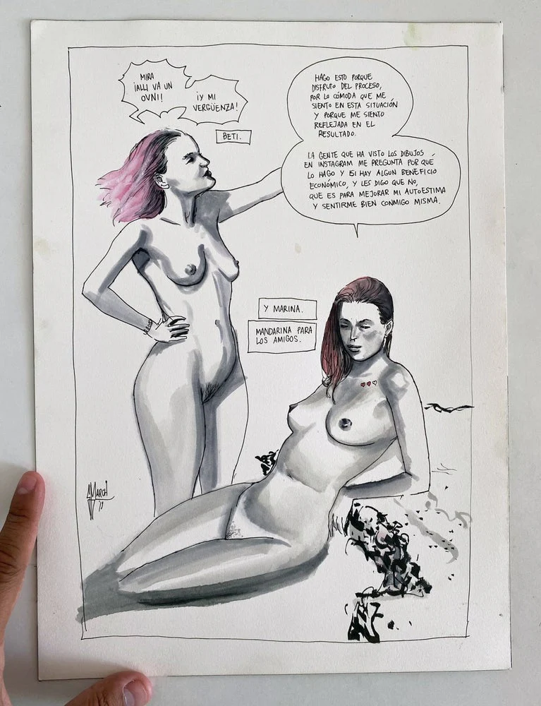 Guillem March Original Art Summer Muse Marina & Beti - Image 2