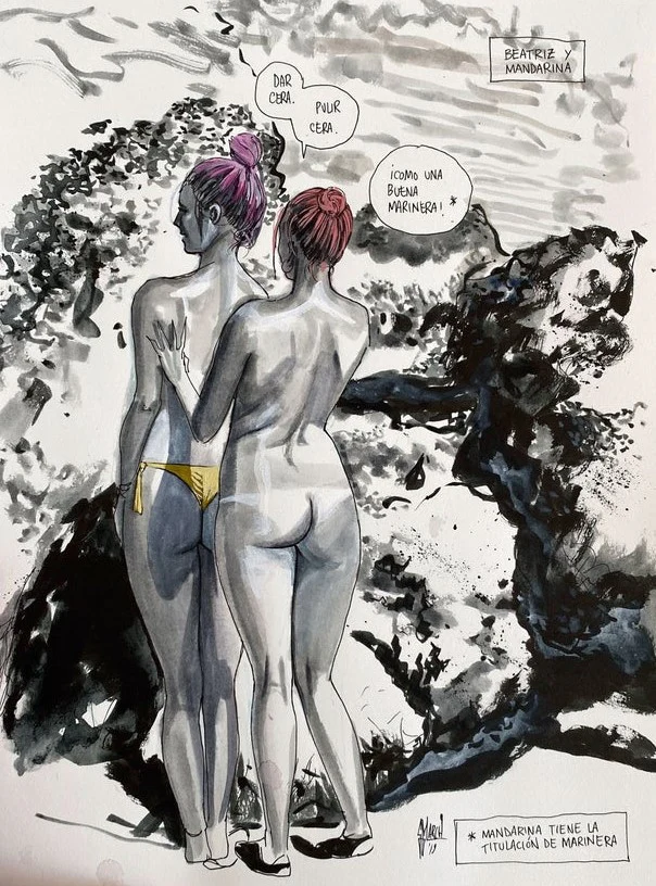 Guillem March Original Art Summer Muse Marina & Beti 3