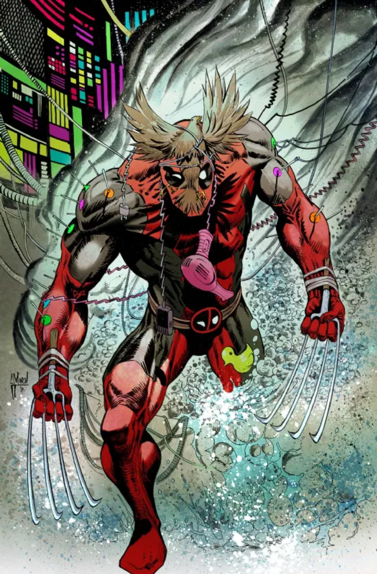 Guillem March Original Art Wolverines #13 (Deadpool Wolverine) Cover - Image 2