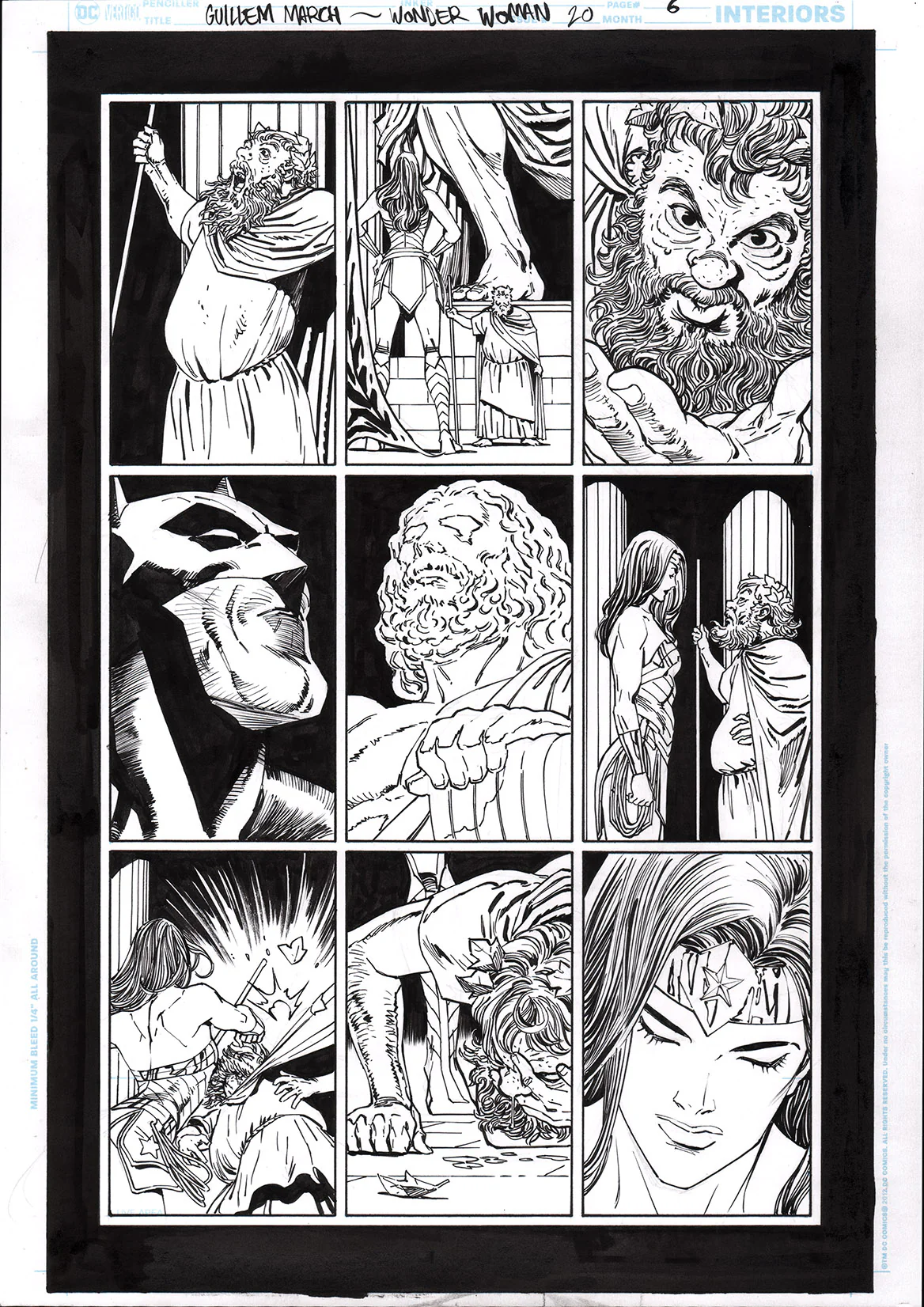 Guillem March Original Art Wonder Woman #20 Page 6