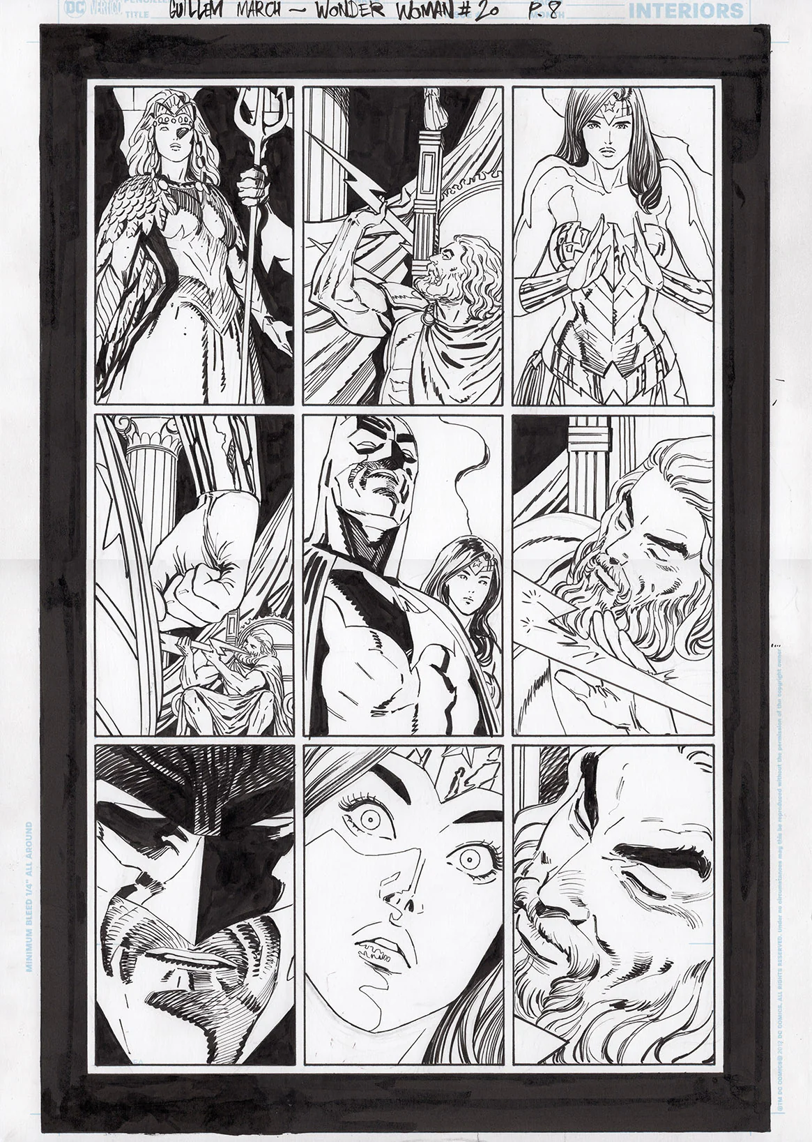 Guillem March Original Art Wonder Woman #20 Page 8