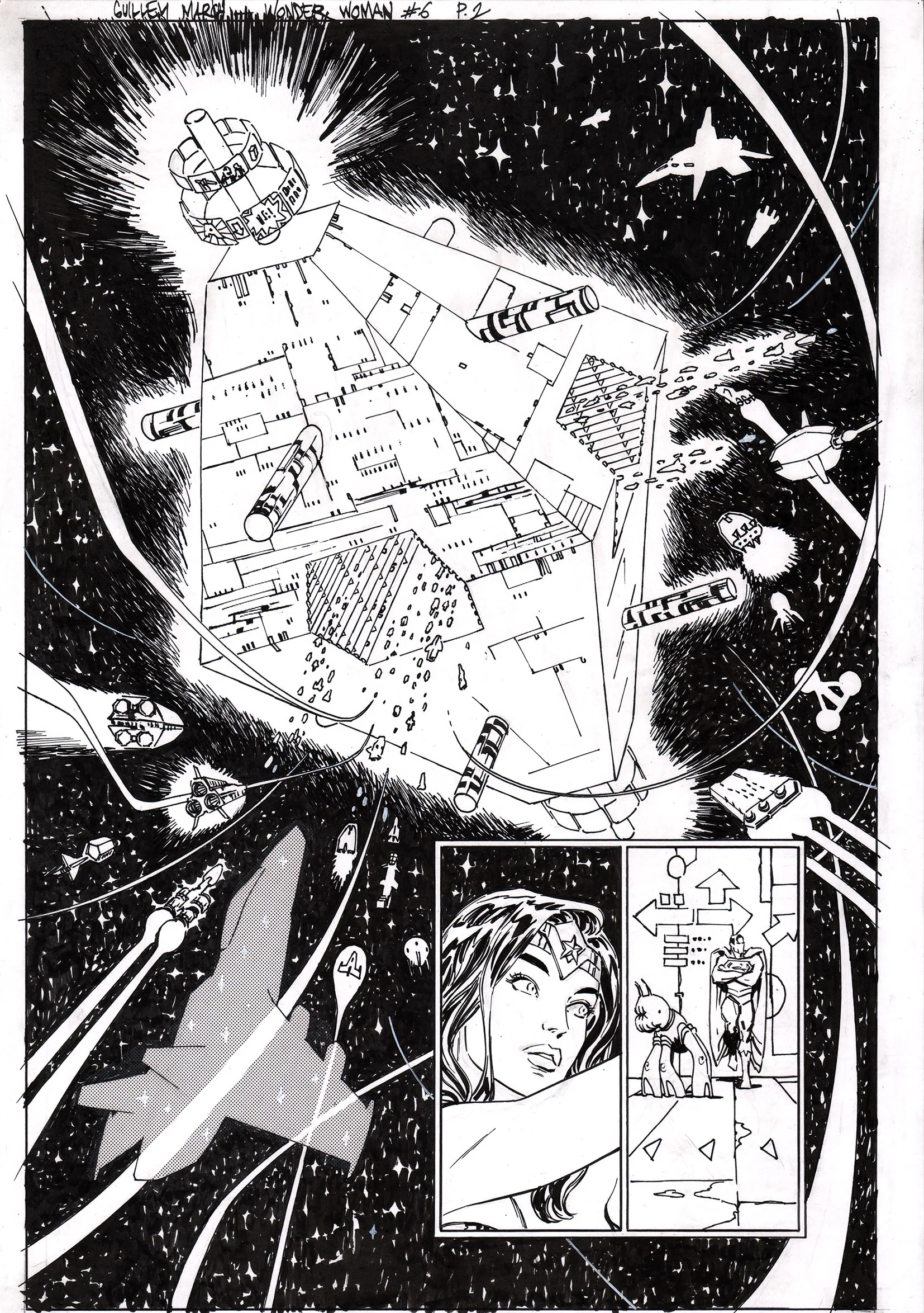 Guillem March Original Art Wonder Woman #7 Page 2