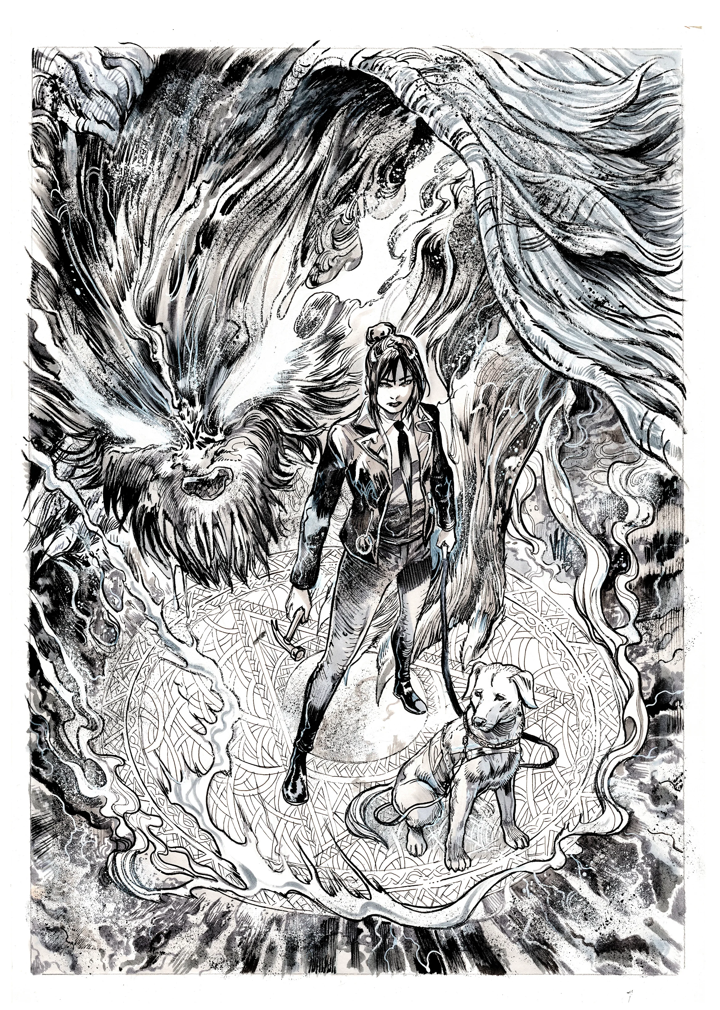 Vincenzo Riccardi Original Art Damn Them All #9 Cover