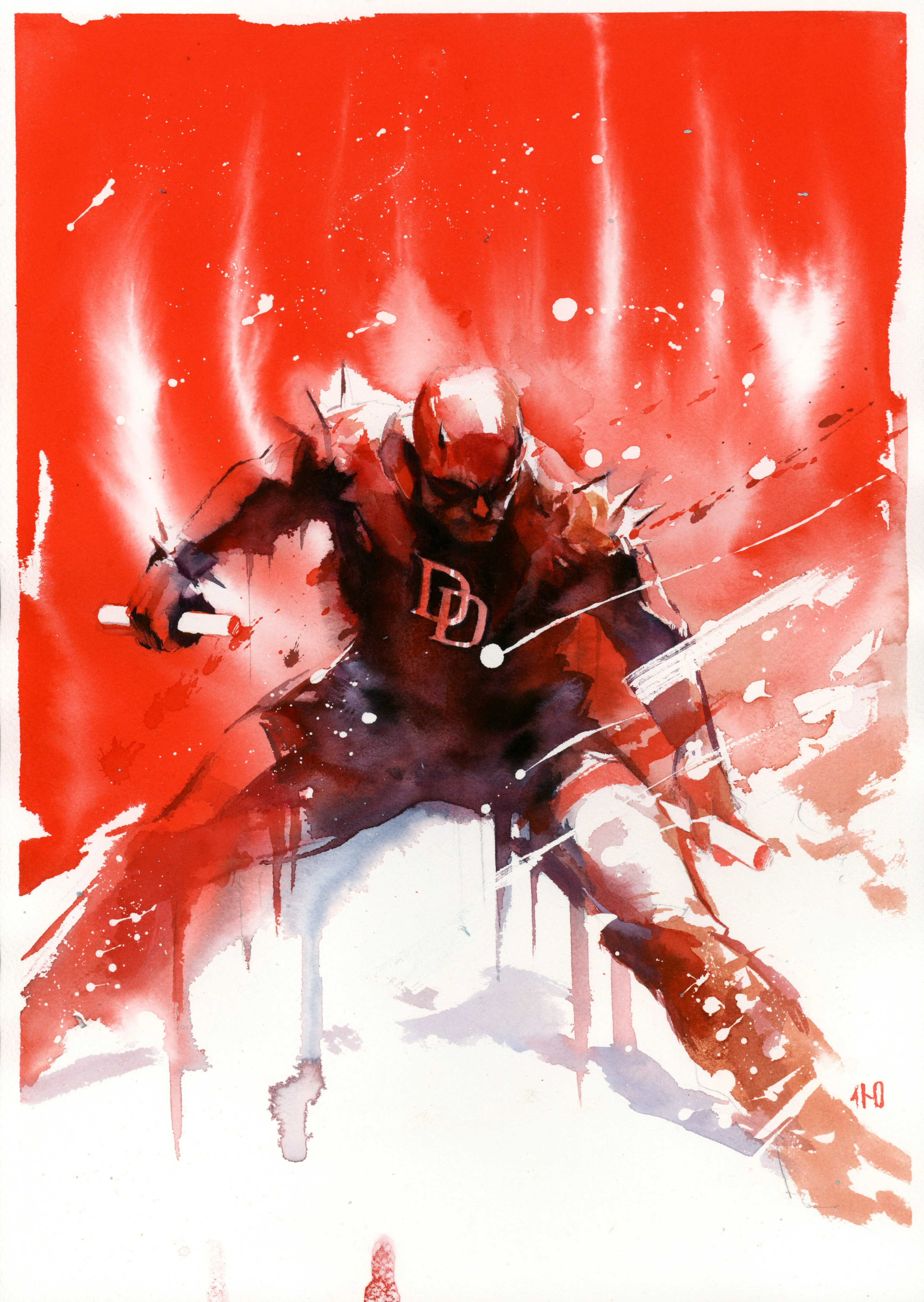 Ito Original Art Daredevil Illustration