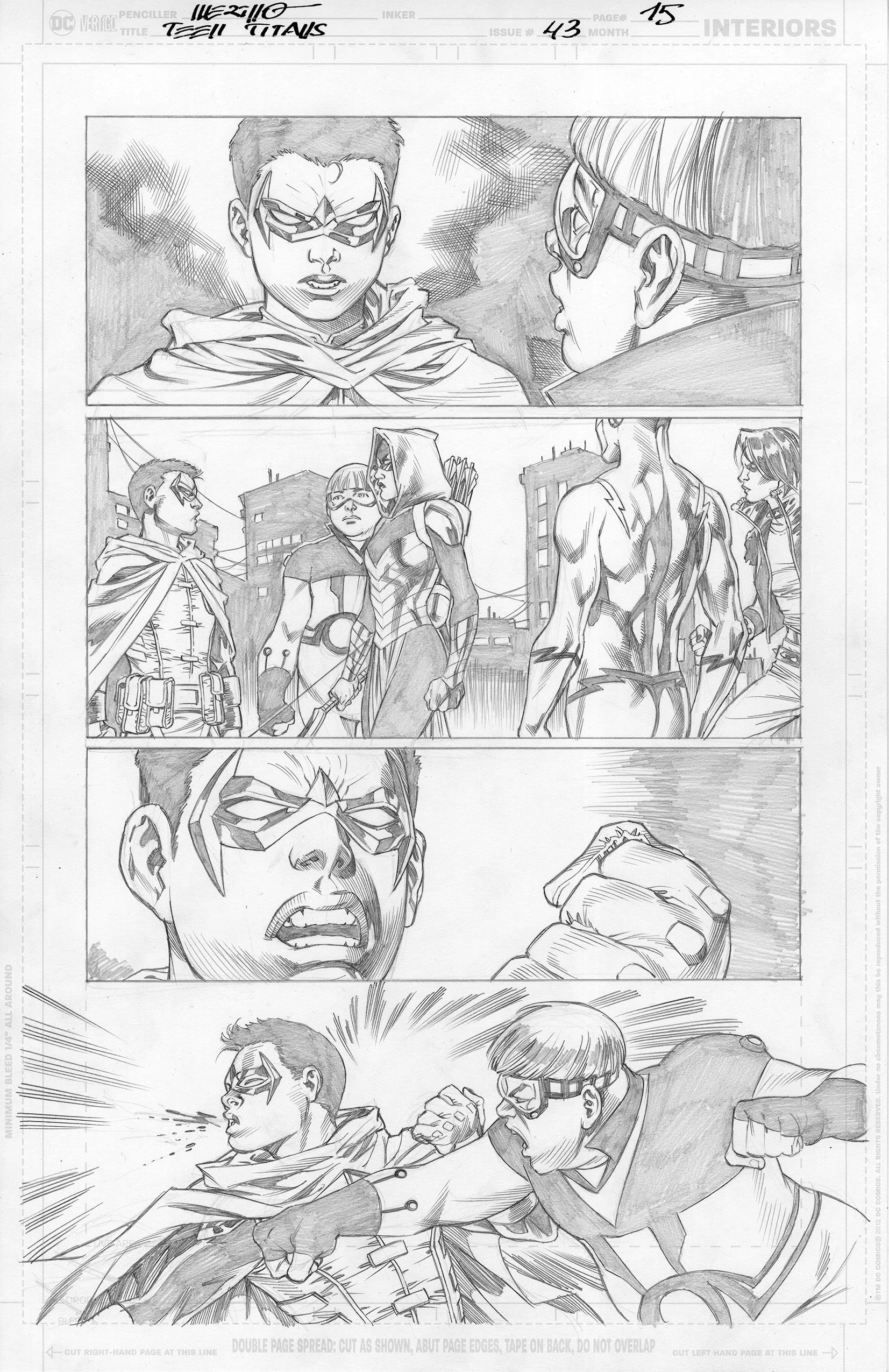 Jesus Merino Original Art Teen Titans #43 Page 15