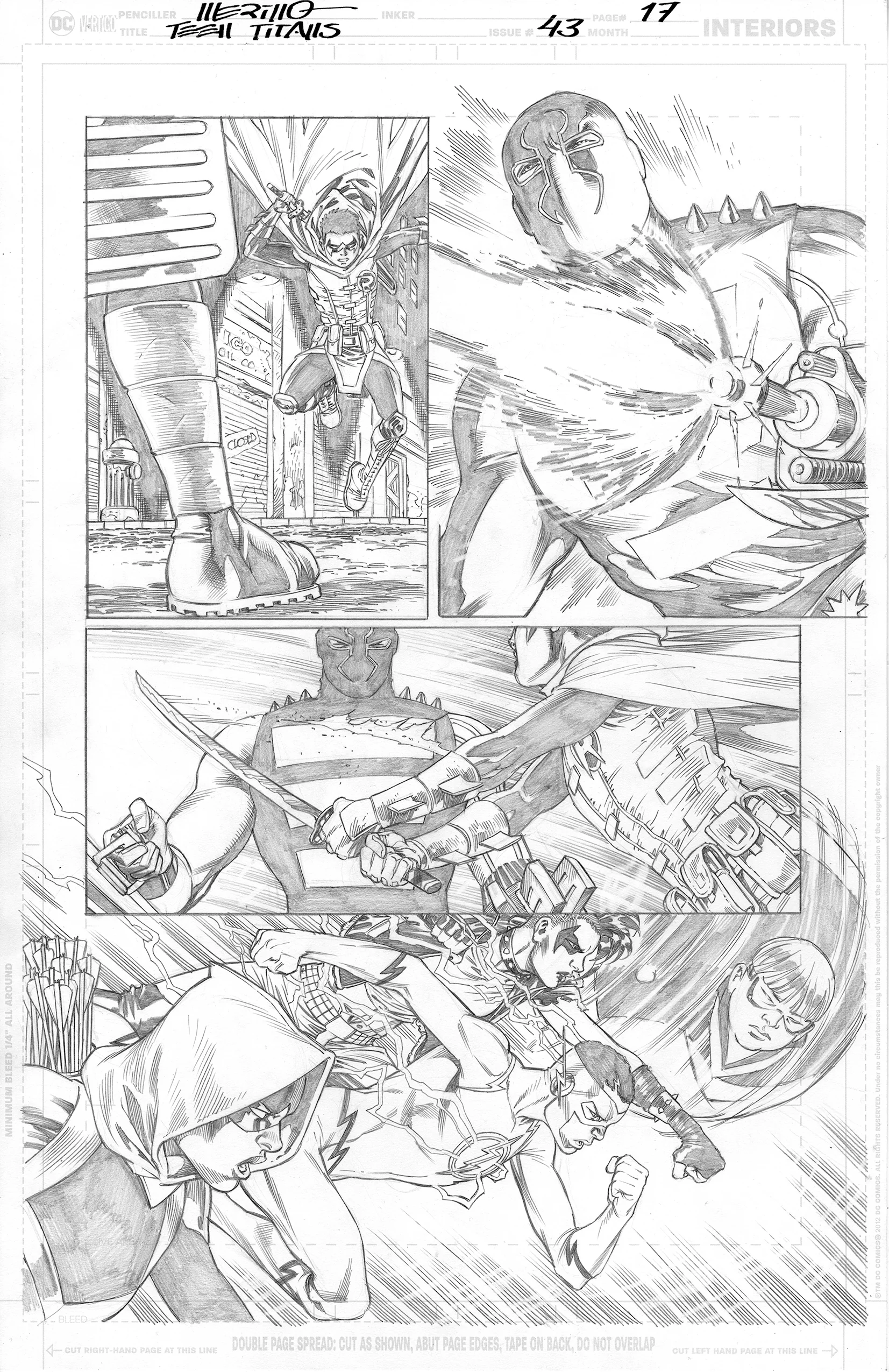 Jesus Merino Original Art Teen Titans #43 Page 17
