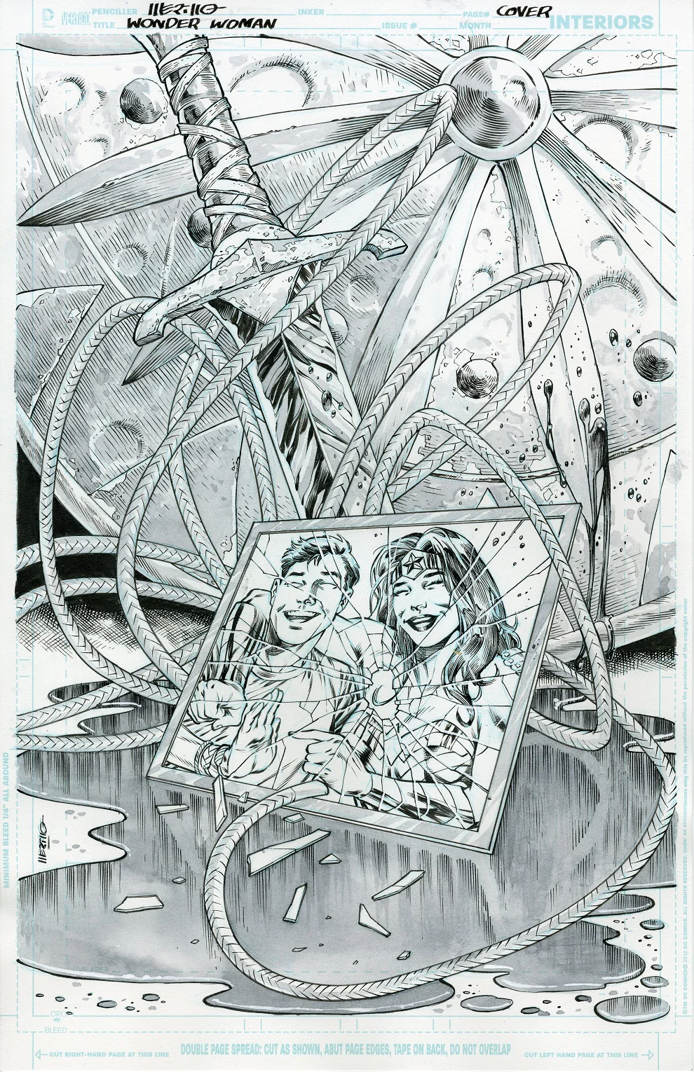 Jesus Merino Original Art Wonder Woman #40 Cover