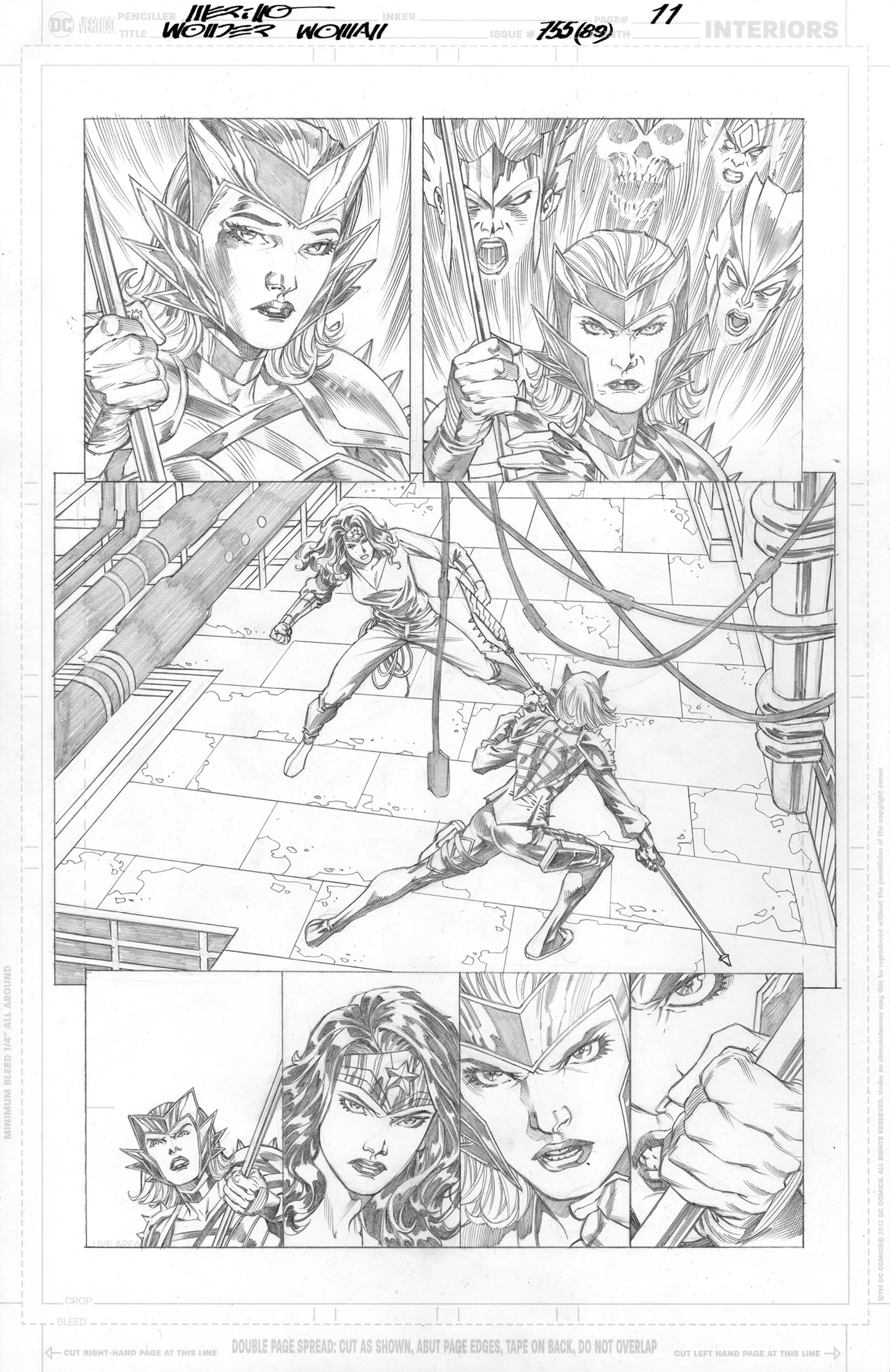 Jesus Merino Original Art Wonder Woman #755 Page 11