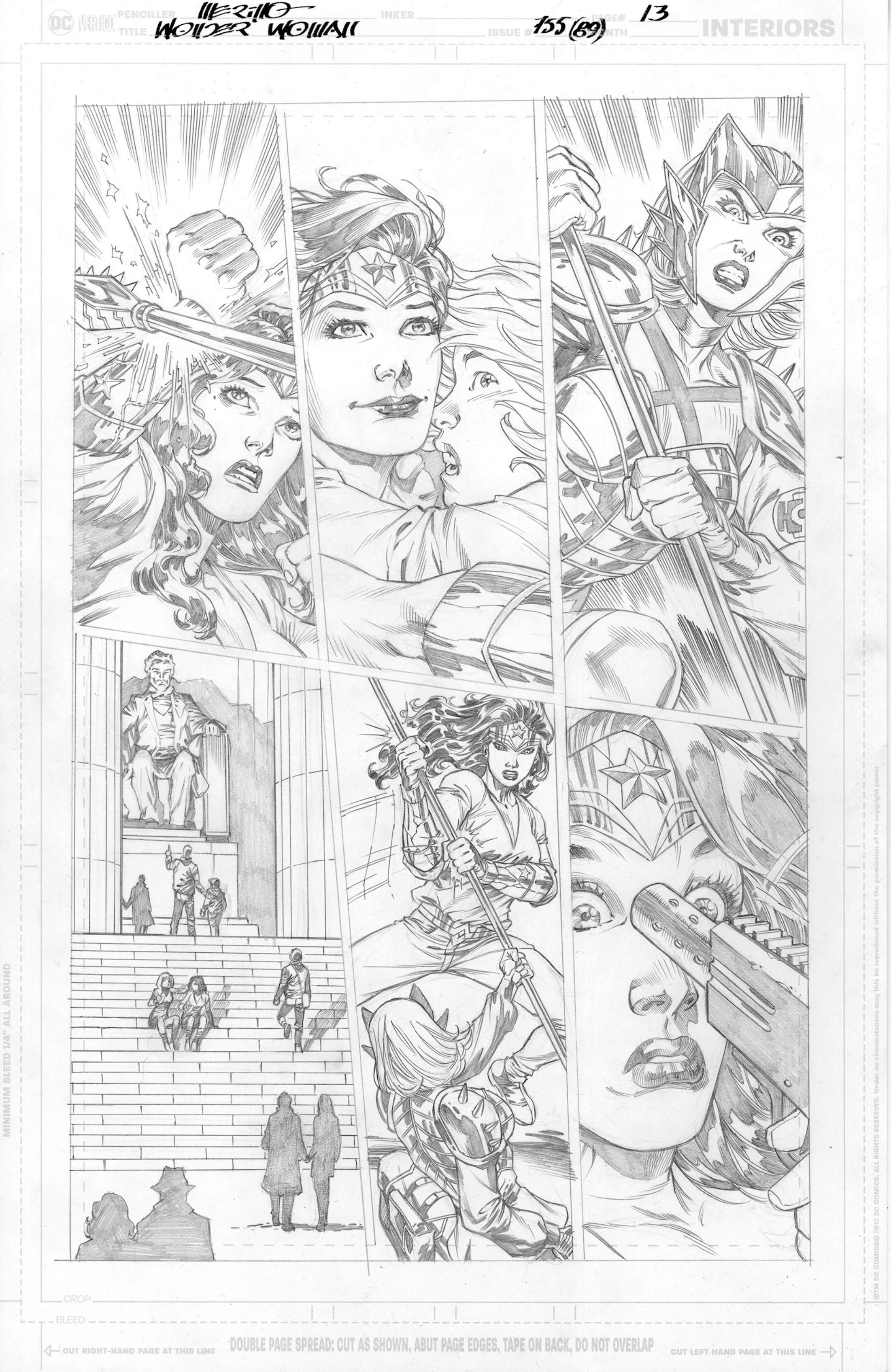 Jesus Merino Original Art Wonder Woman #755 Page 13