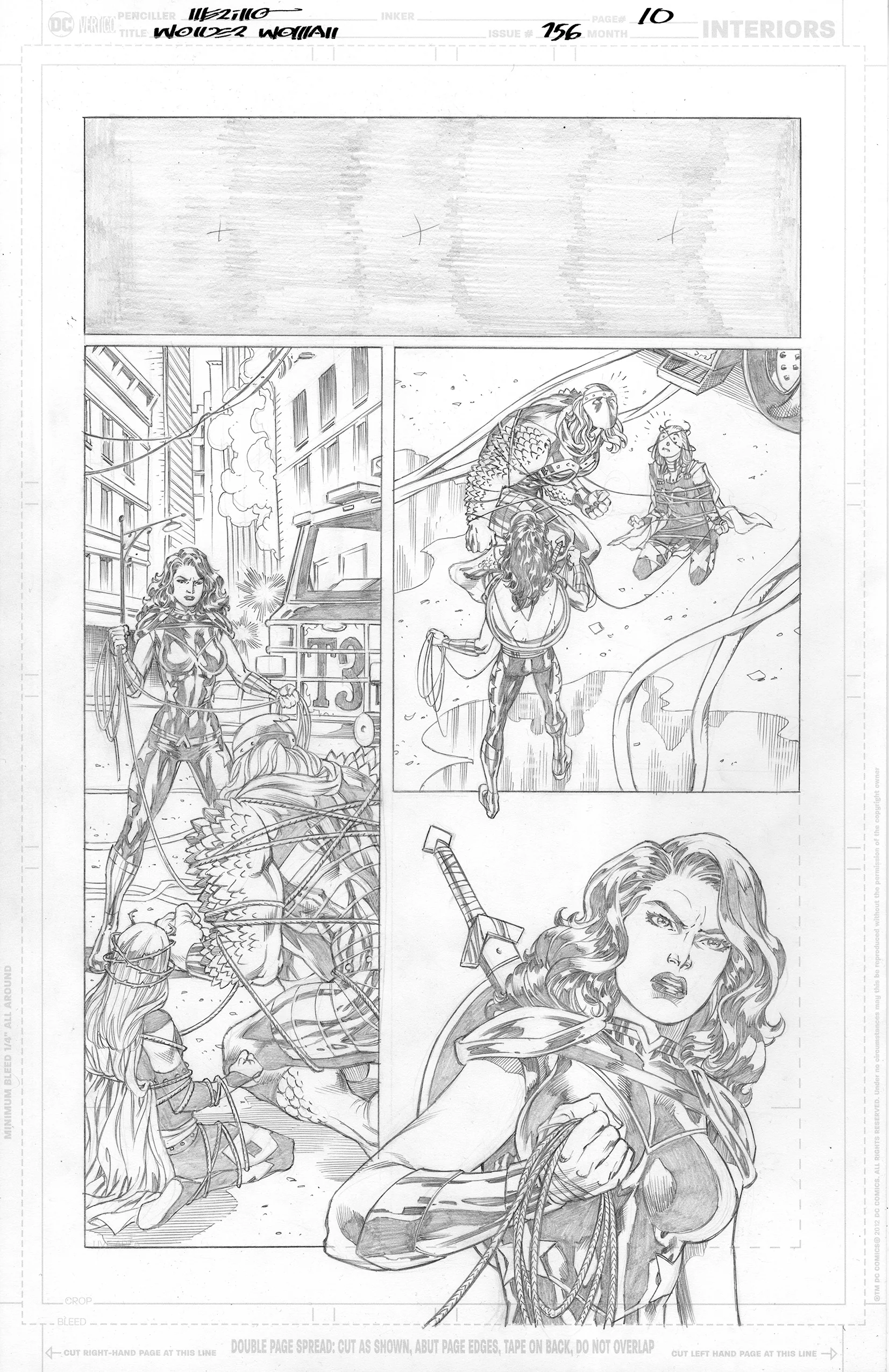 Jesus Merino Original Art Wonder Woman #756 Page 10
