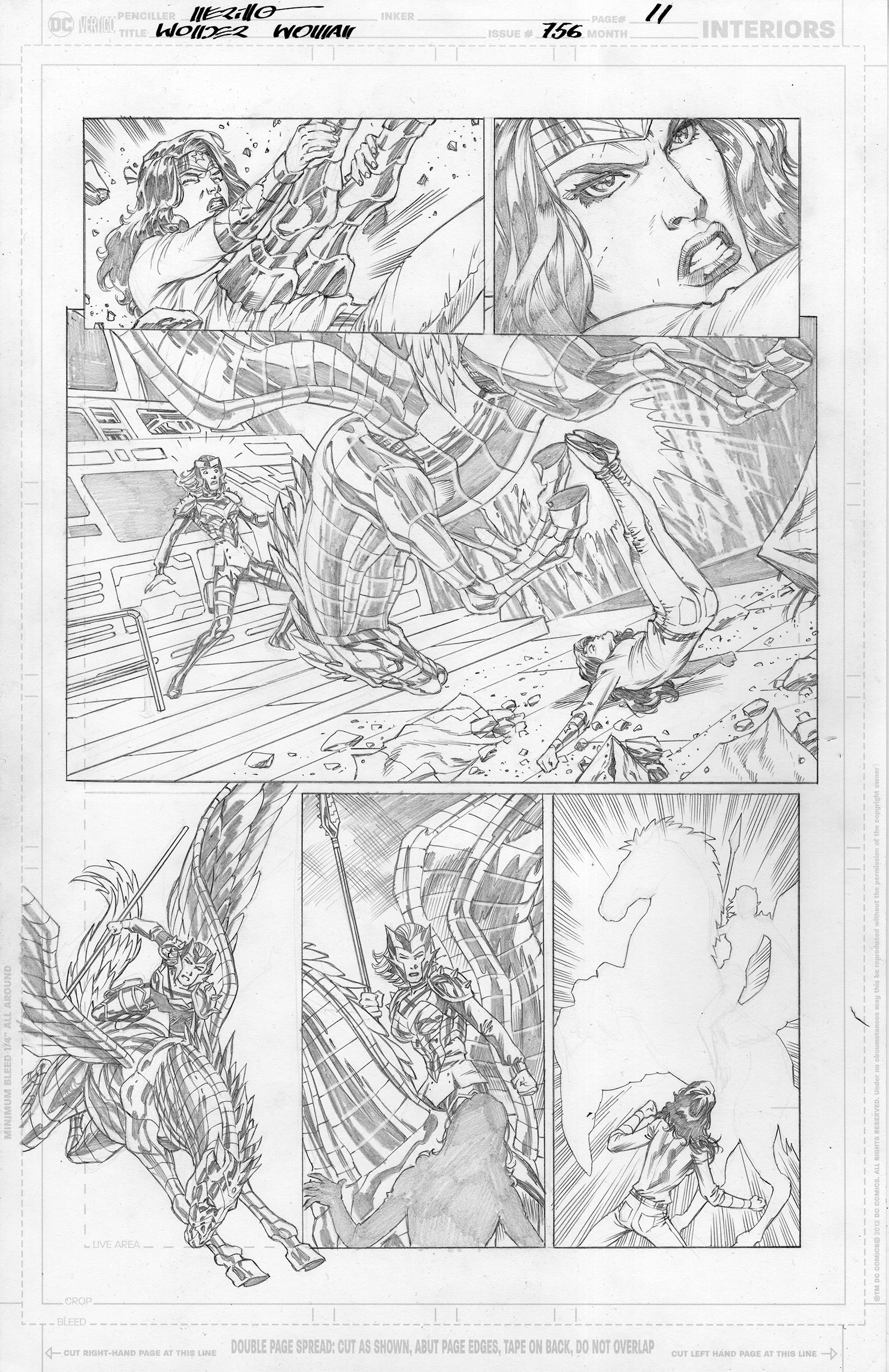 Jesus Merino Original Art Wonder Woman #756 Page 11