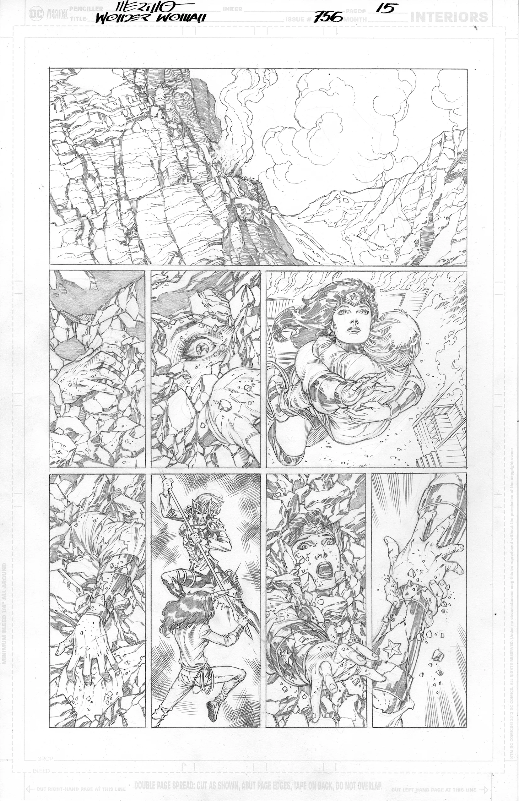 Jesus Merino Original Art Wonder Woman #756 Page 15