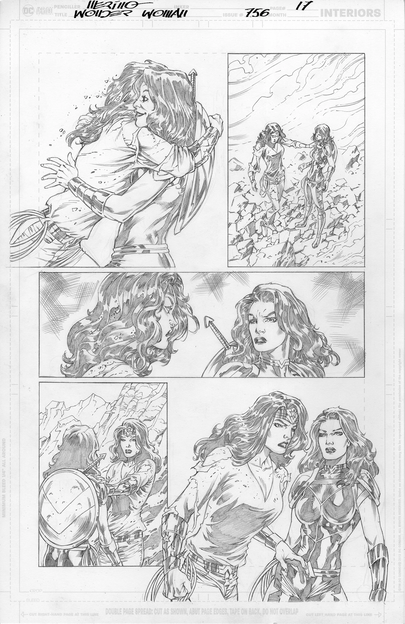 Jesus Merino Original Art Wonder Woman #756 Page 17