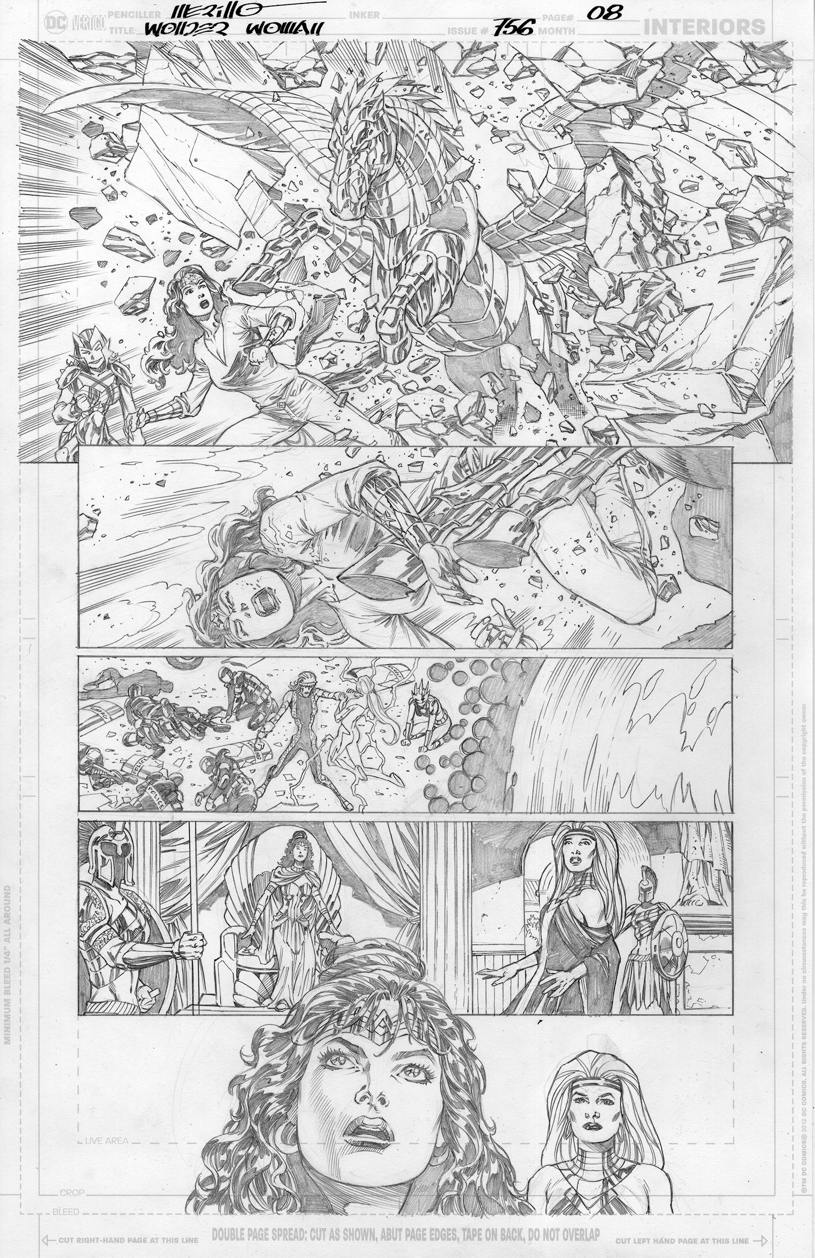 Jesus Merino Original Art Wonder Woman #756 Page 8