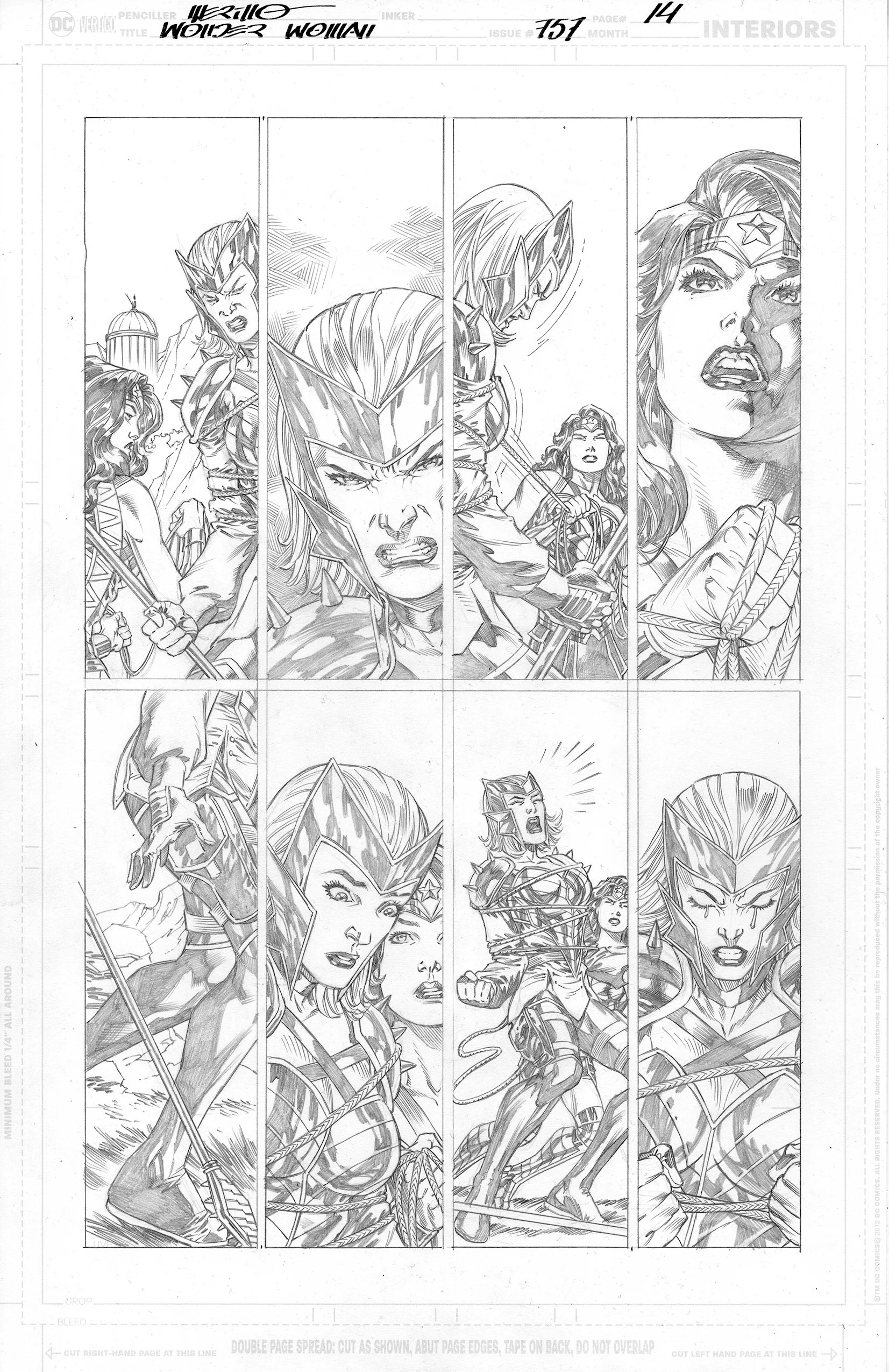 Jesus Merino Original Art Wonder Woman #757 Page 14
